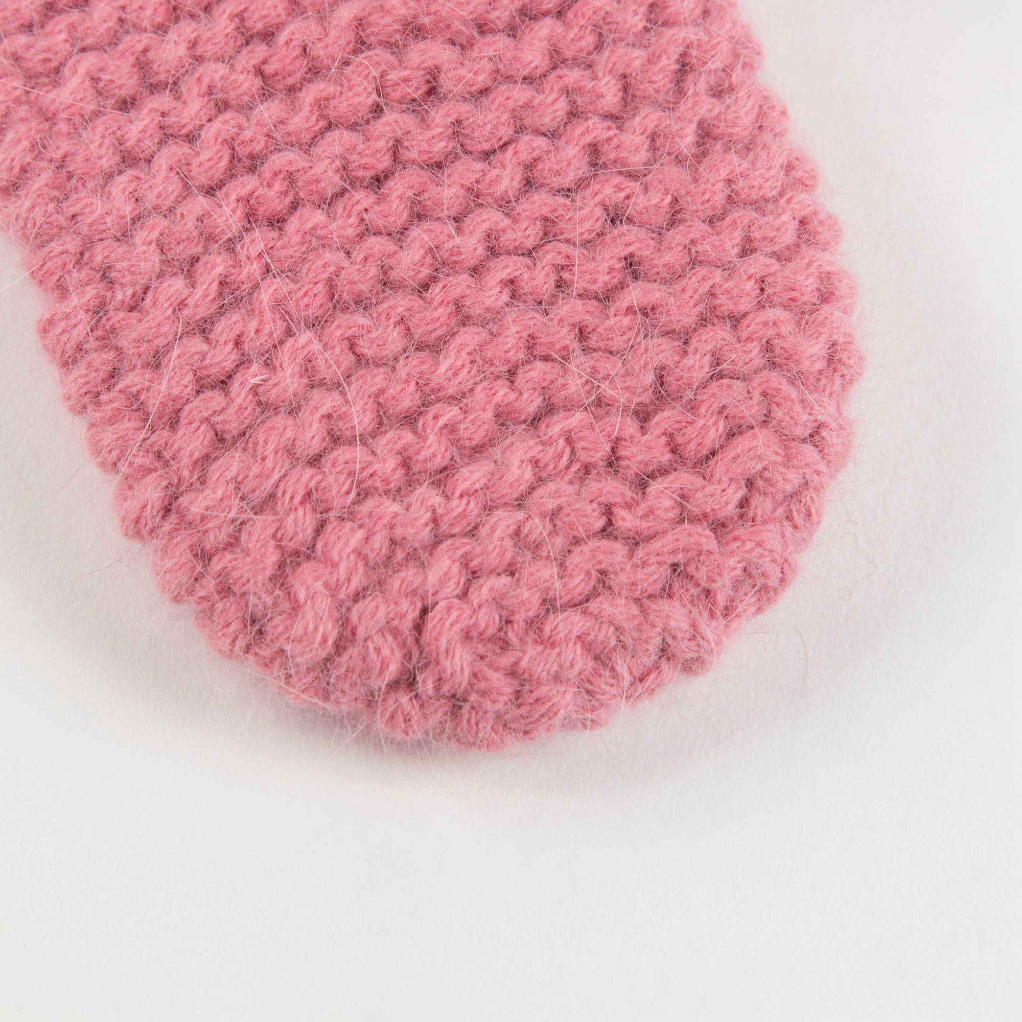 Baby  Girls Pansey Pink  Angora  Mittens