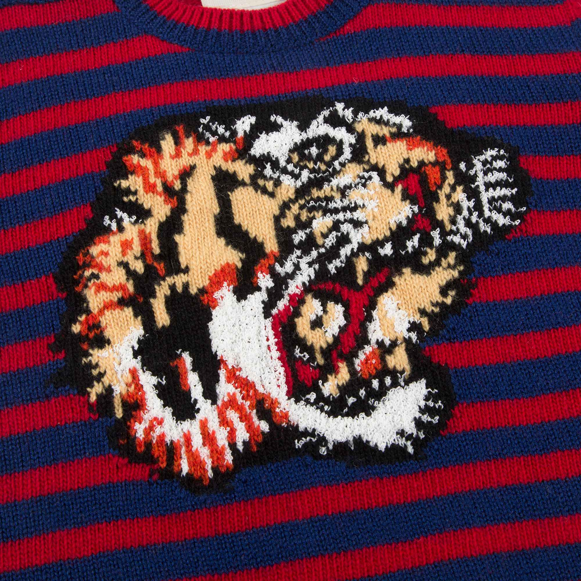 Baby Boys Black & Red Striped Sweatshirt