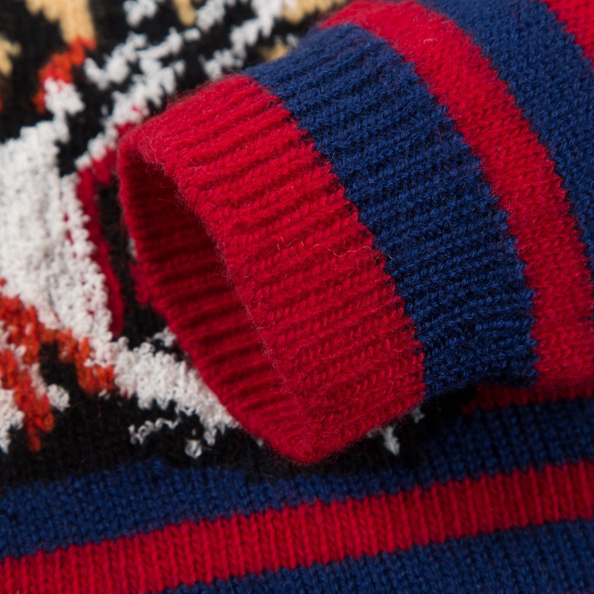Baby Boys Black & Red Striped Sweatshirt