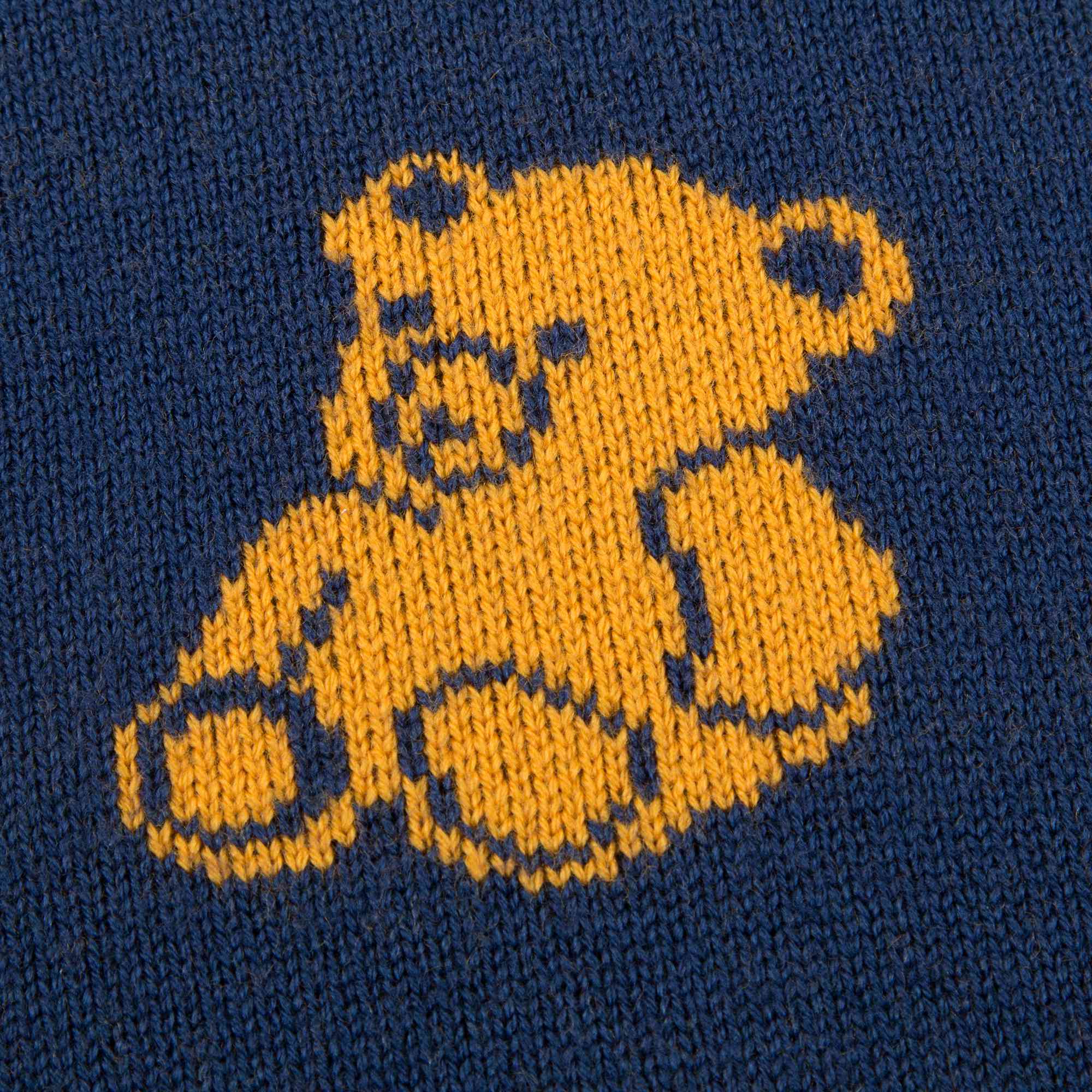 Boys Blue & Yellow Bear Wool  Sweaters