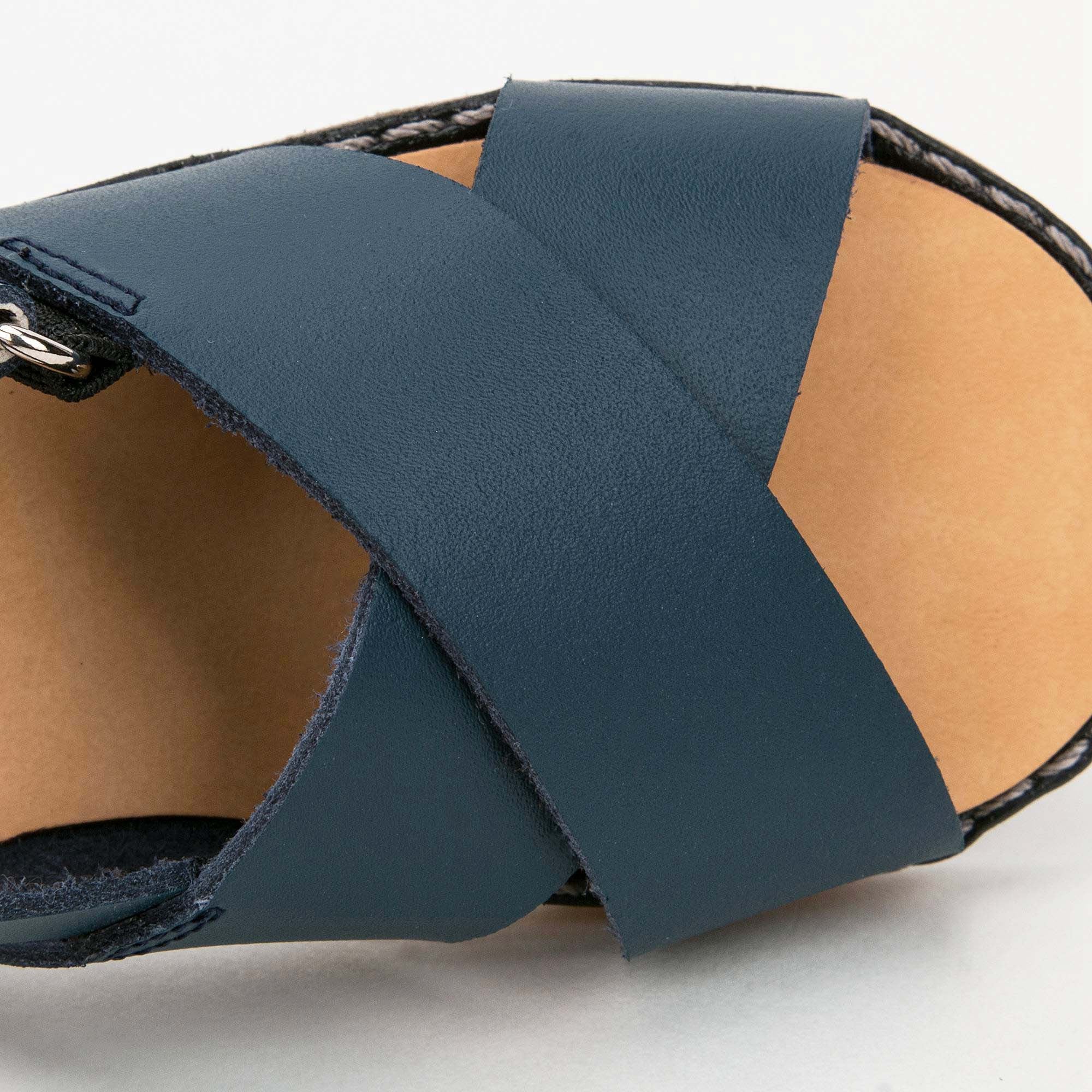 Boys Blue Vaccheta Leather Sandals