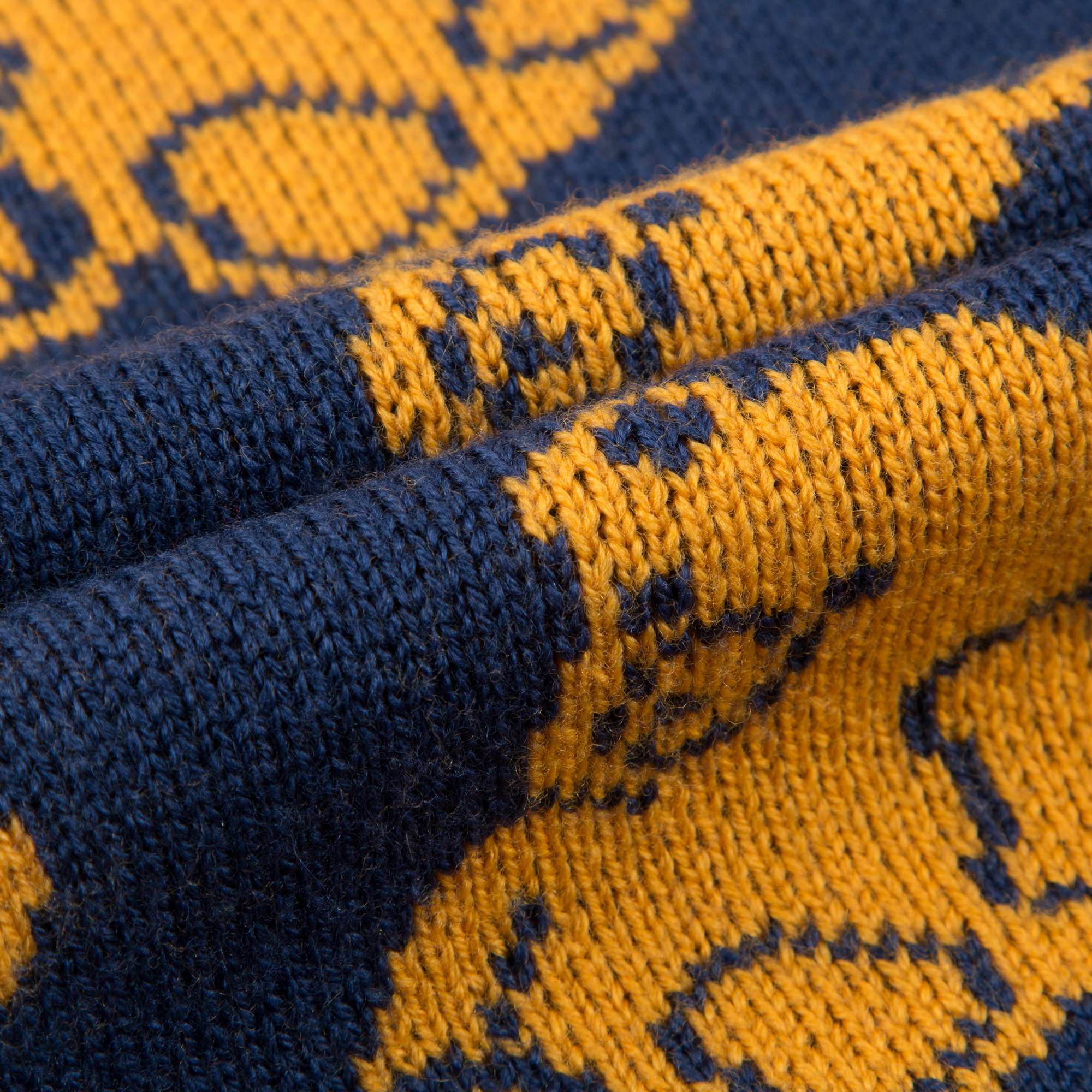 Boys Blue & Yellow Bear Wool  Sweaters
