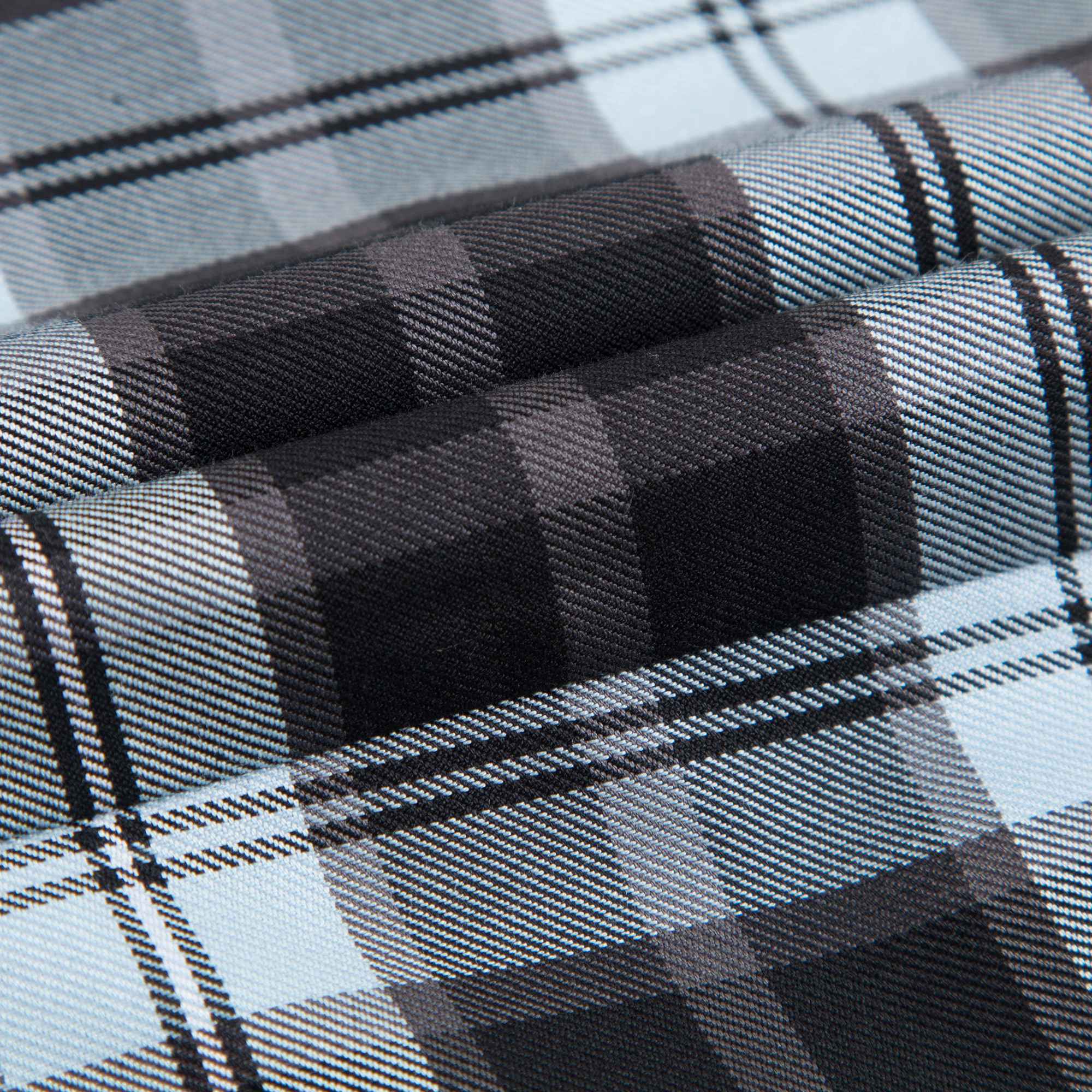 Boys Dark Blue Check  Cotton Shirt