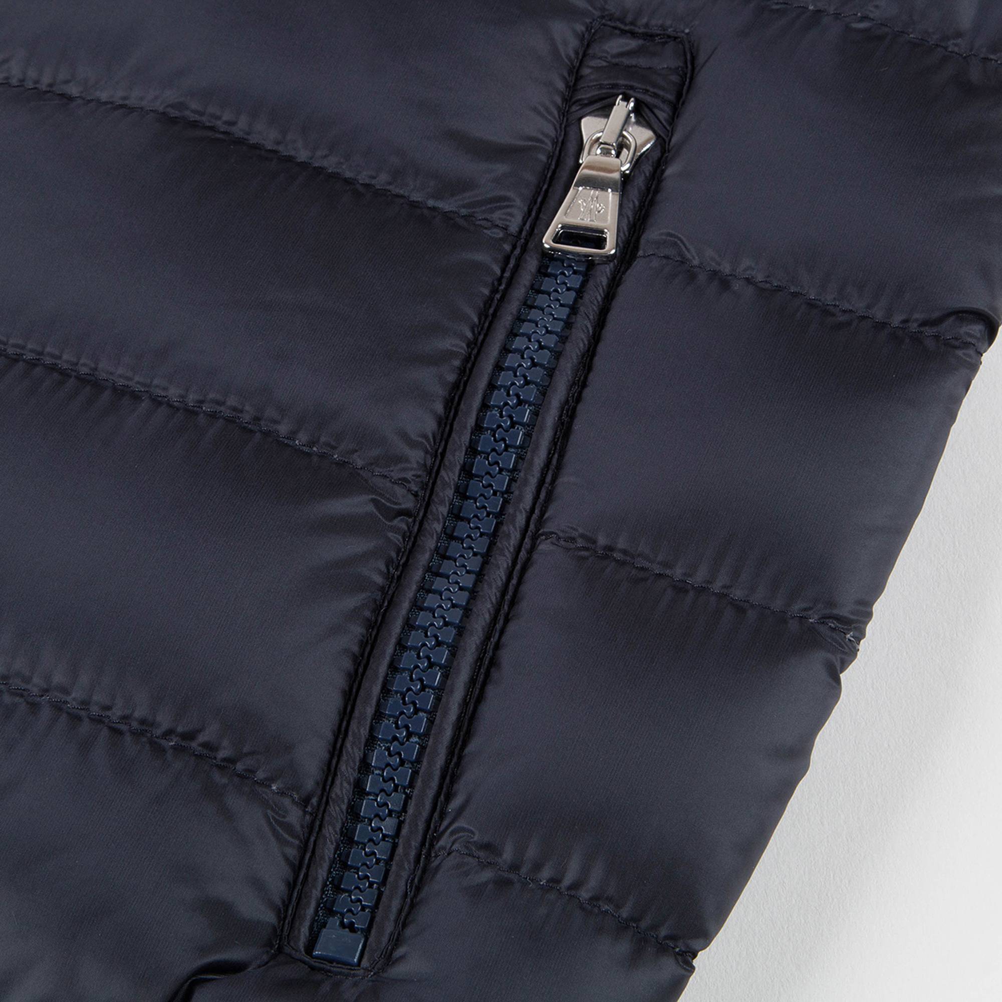 Boys Navy Blue Logo Coat