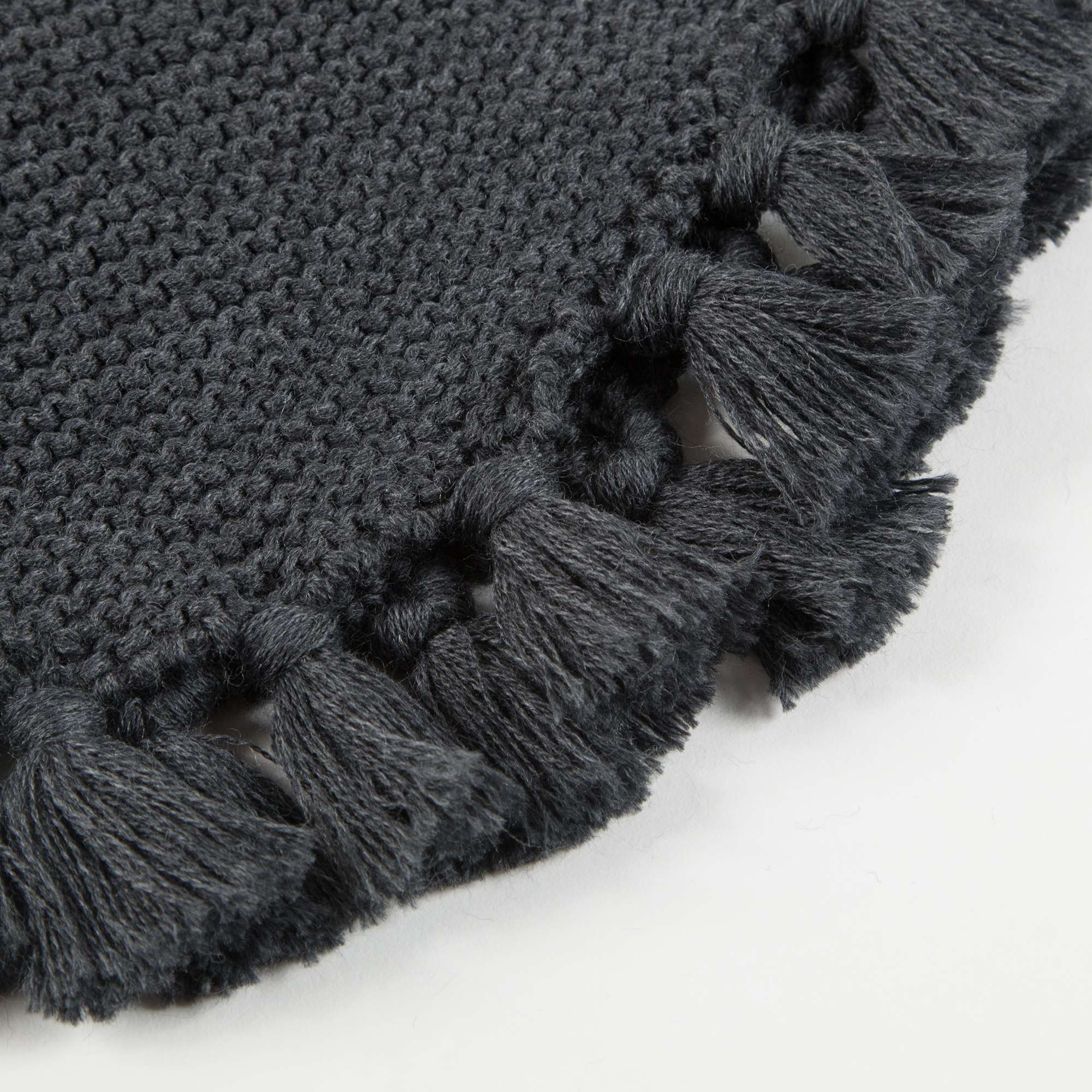 Baby Girls & Girls Wool knitted Grey  Poncho