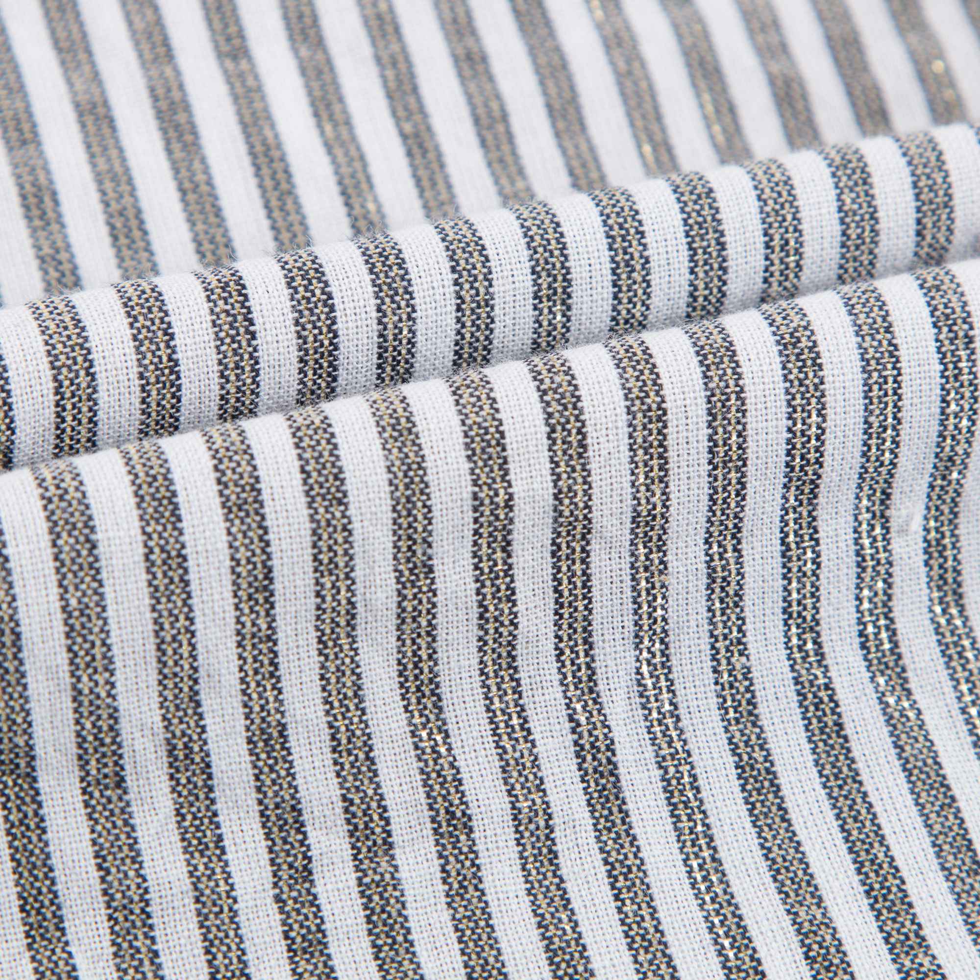 Girls Grey Stripes Cotton Shirt