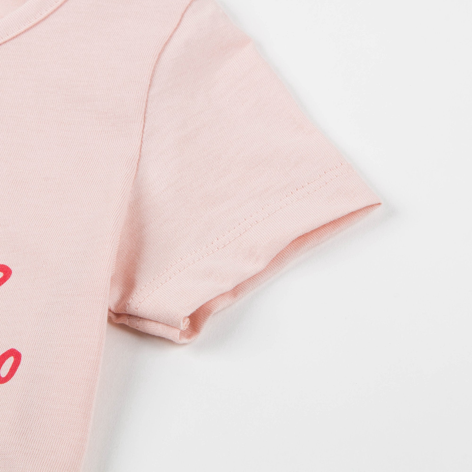 Girls Pink & Sloth Organic Pima Cotton T-shirt