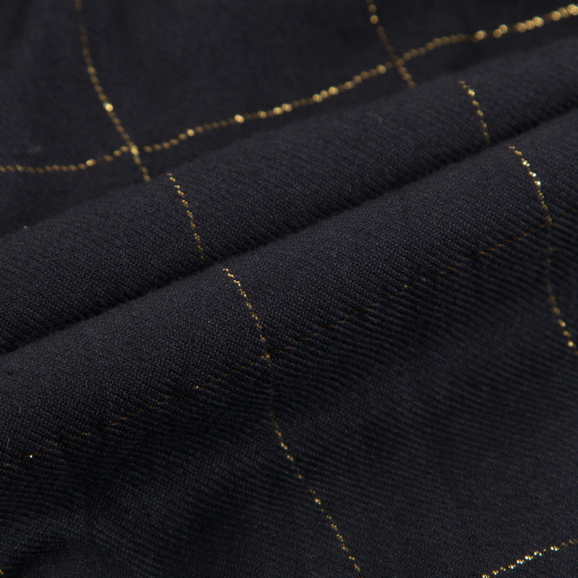 Girls Black Big check gold Overall Trousers