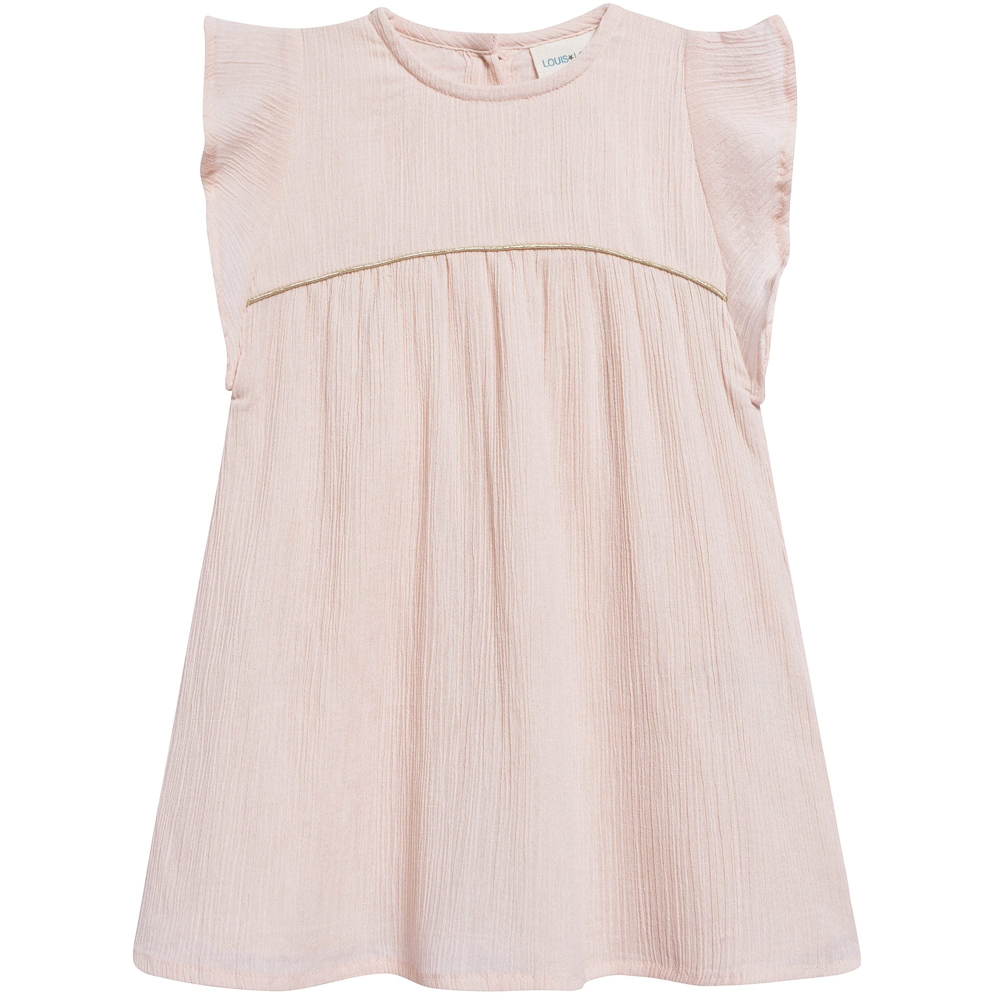 Baby Girls Light Pink "Cotton  Crepe" Dress