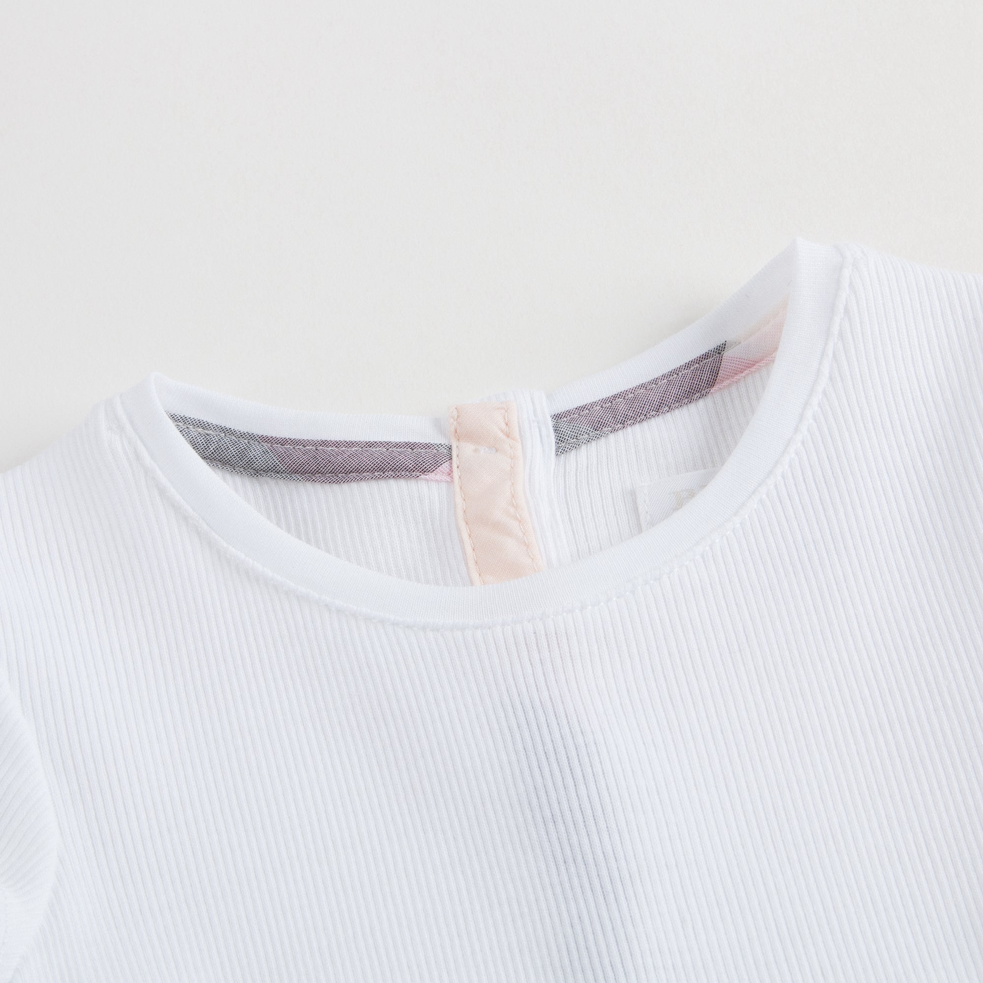 Baby Girls White Checked Dress