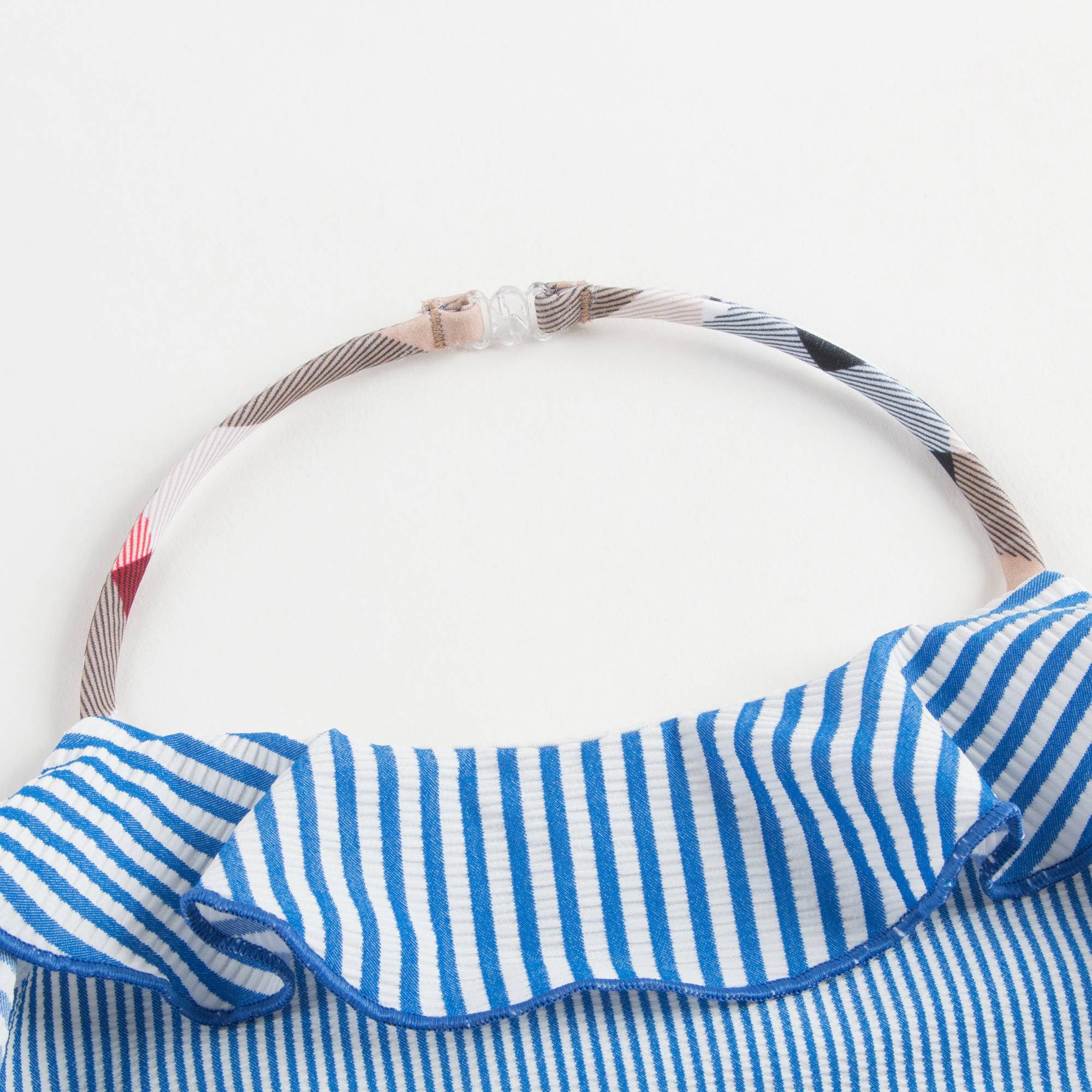 Girls Blue Striped Bikini
