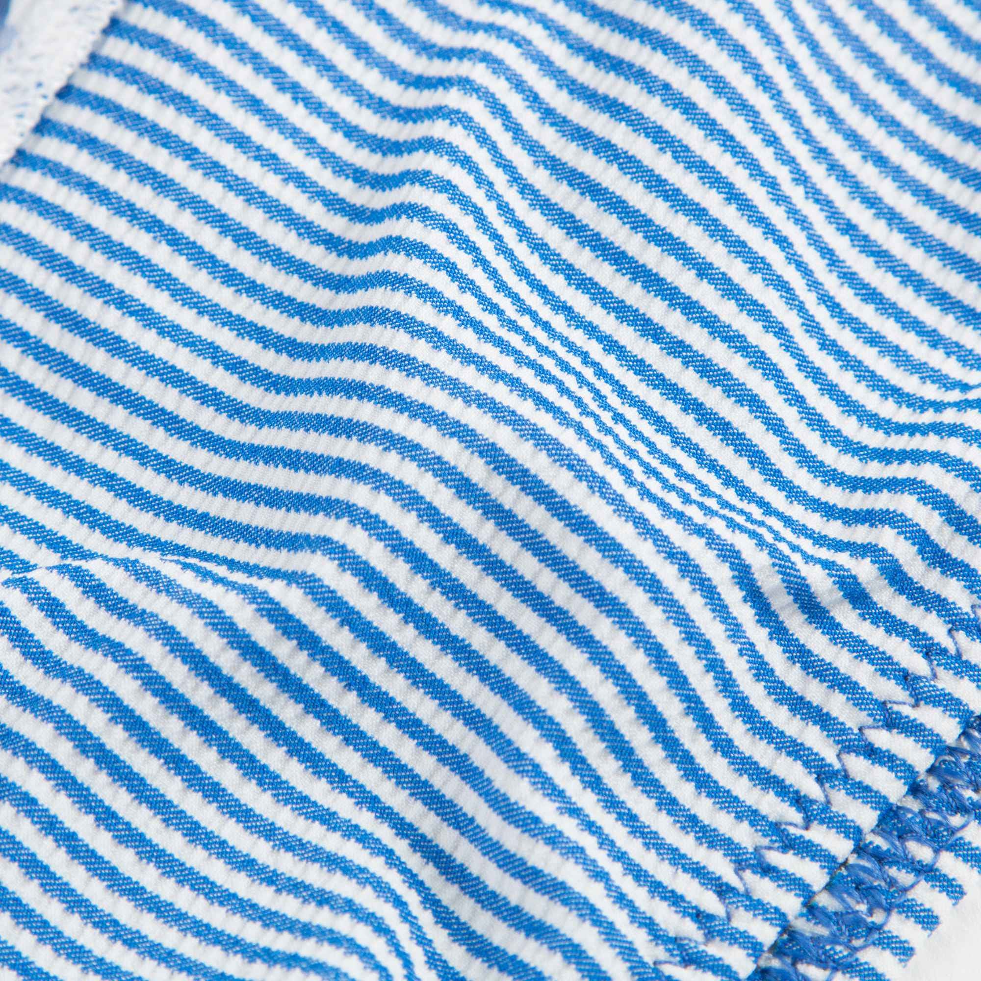 Girls Blue Striped Bikini