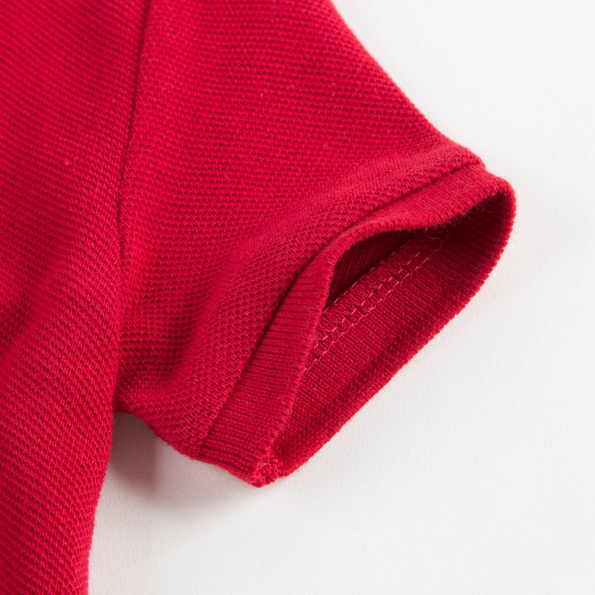 Baby Boys Red Cotton Polo Shirt