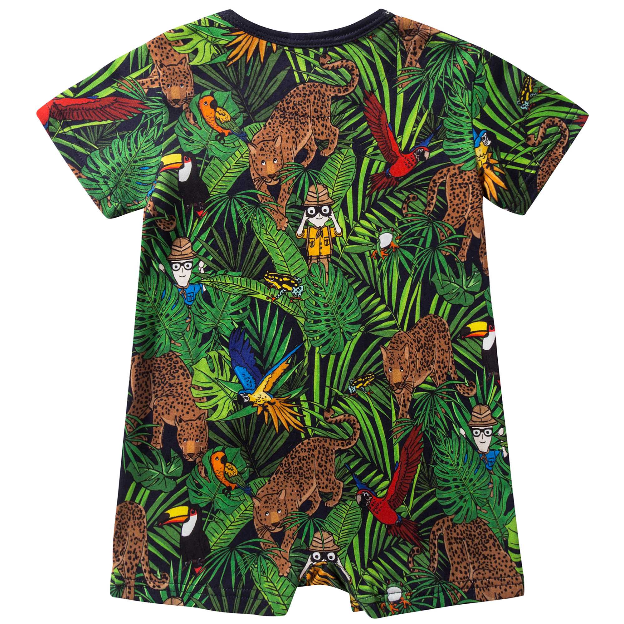 Baby Boys Green Babysuit