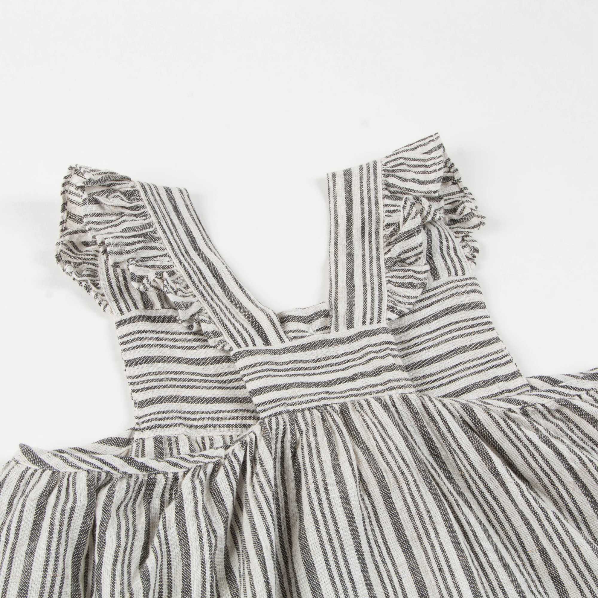 Girls Black & White "Stripes B&W" Dress