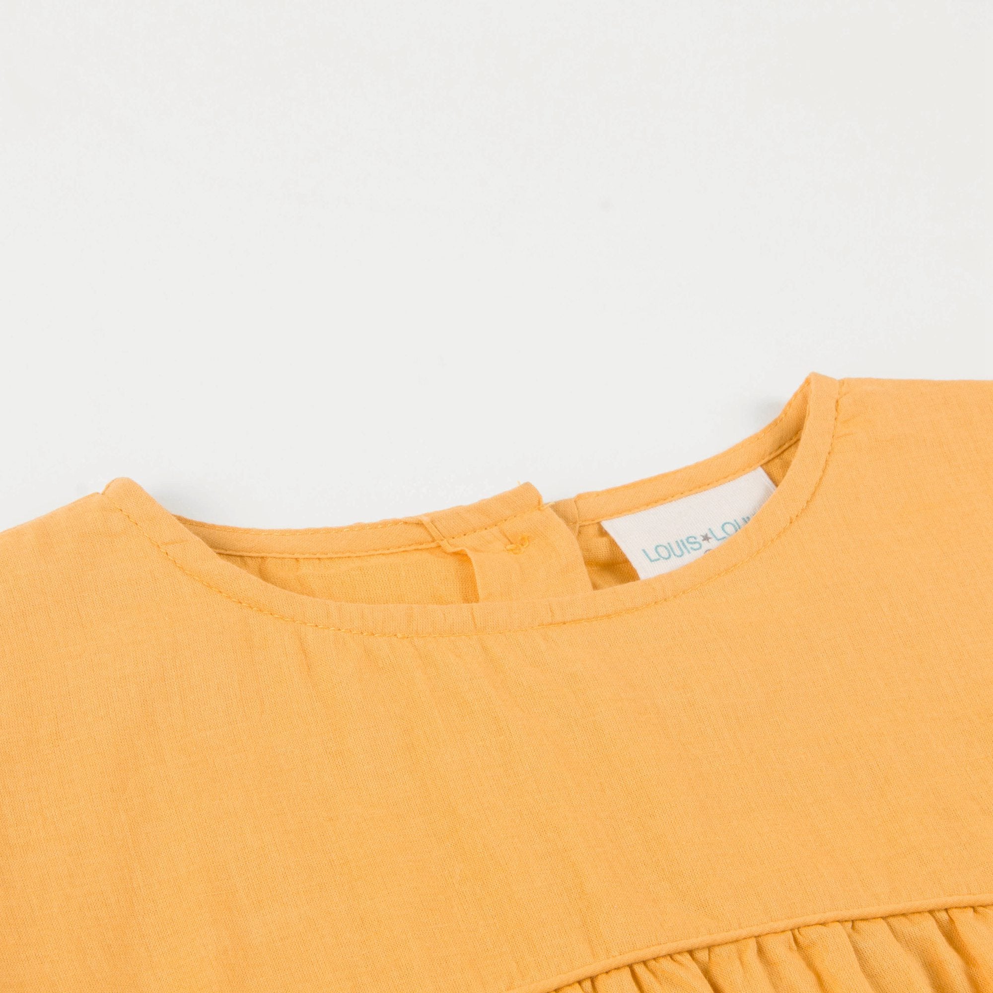 Girls Saffron Cotton Tunic