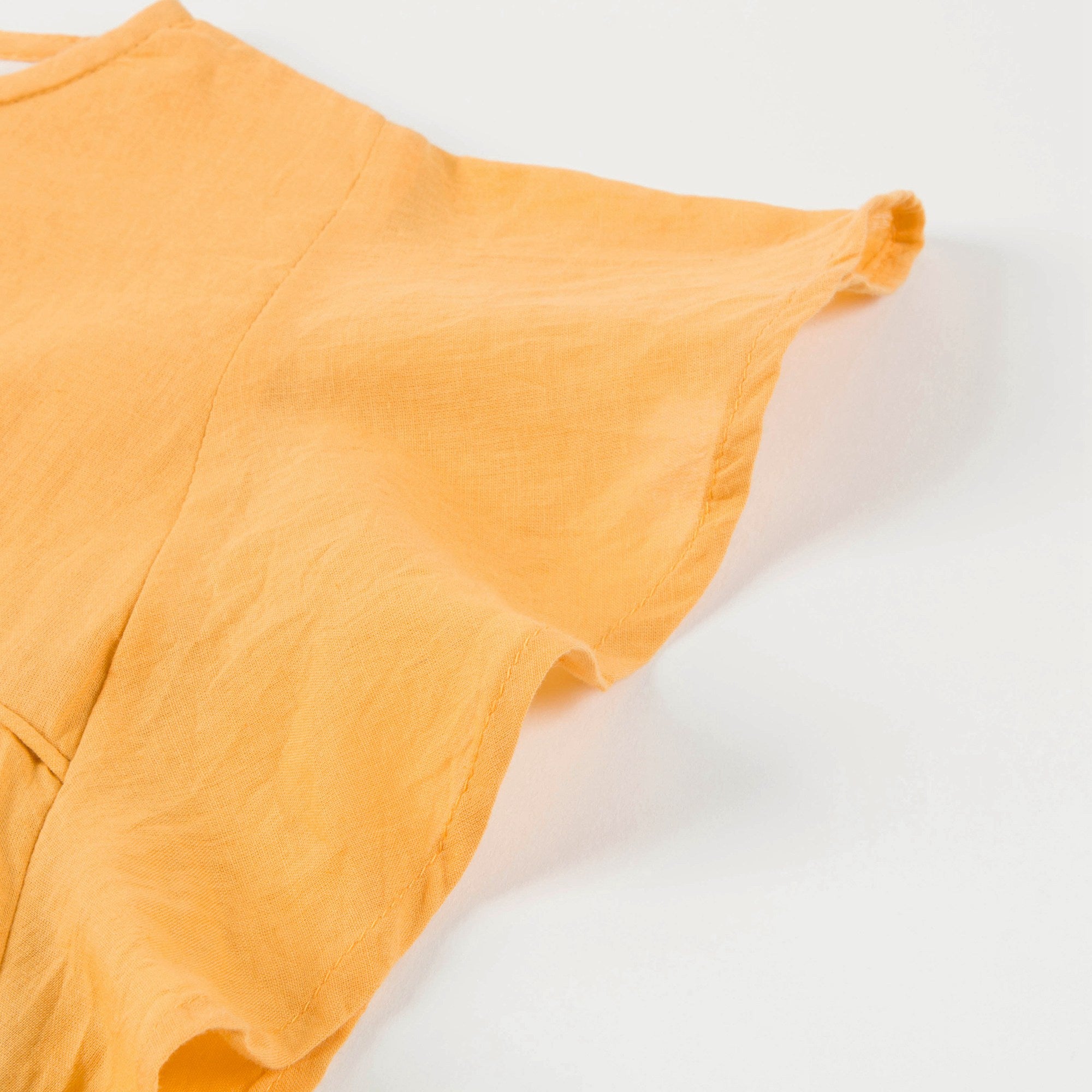 Girls Saffron Cotton Tunic