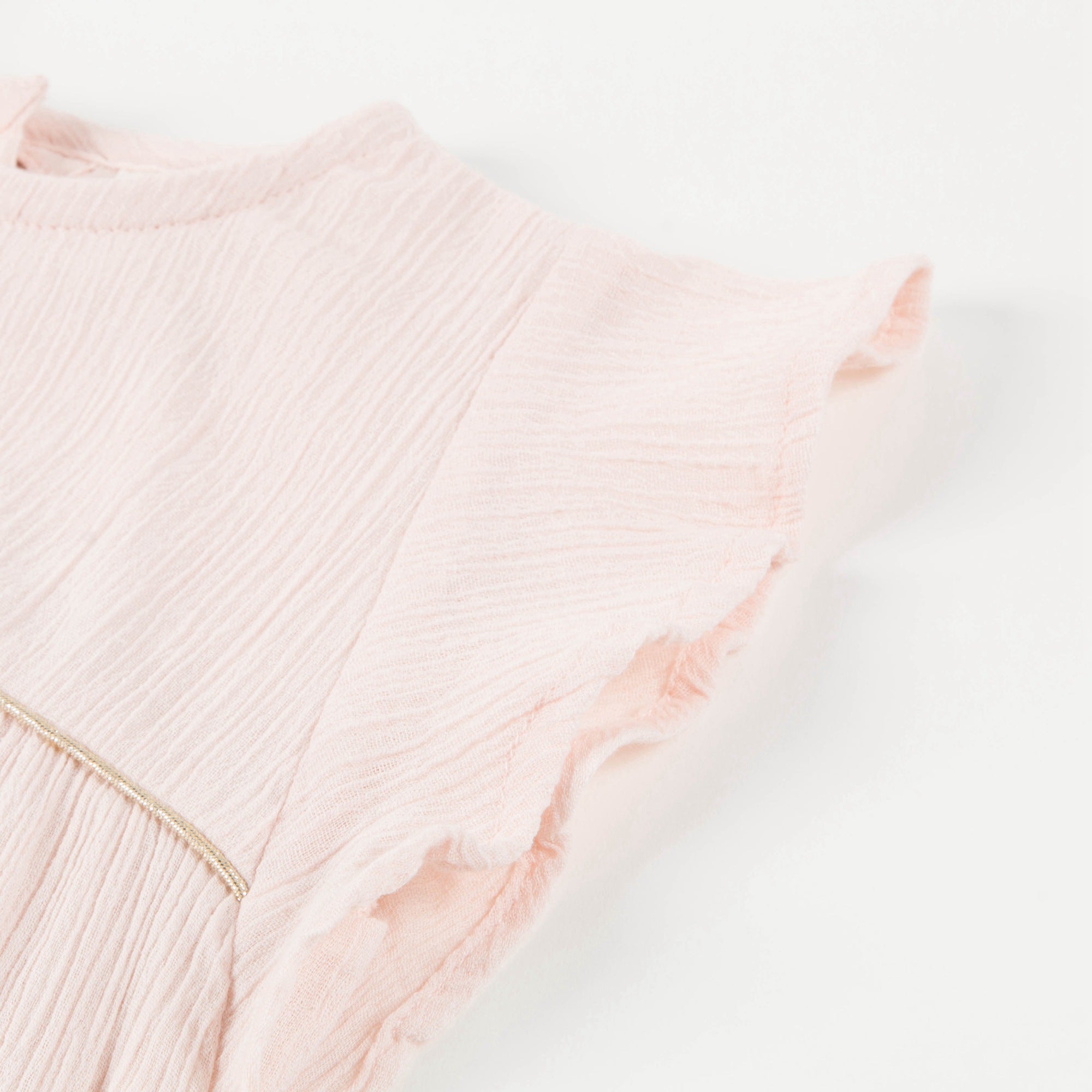 Baby Girls Light Pink "Cotton  Crepe" Dress
