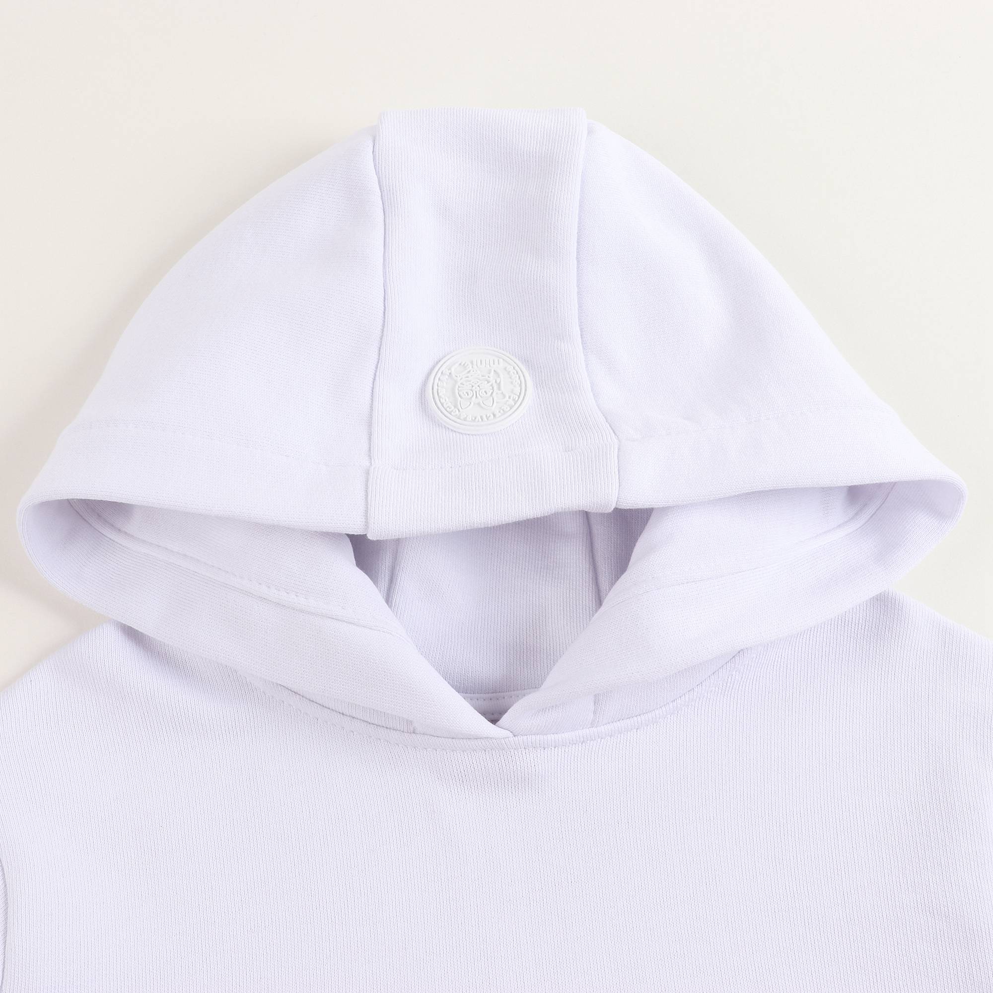 Boys & Girls White Hooded Sweatshirt