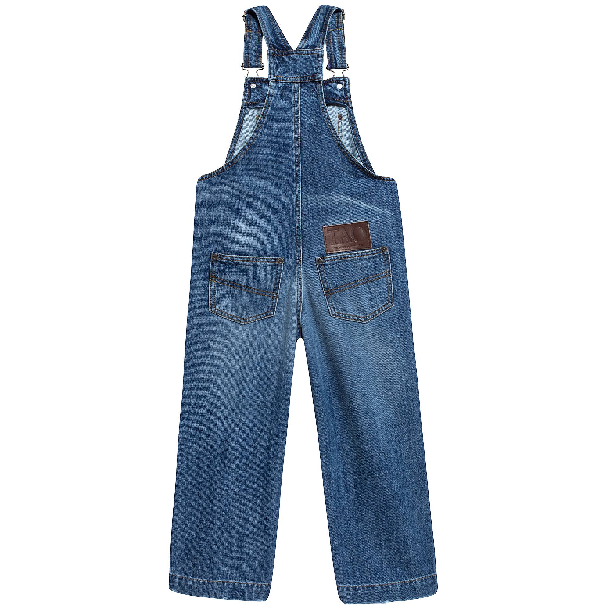 Girls Lndigo Apple Cotton Trousers