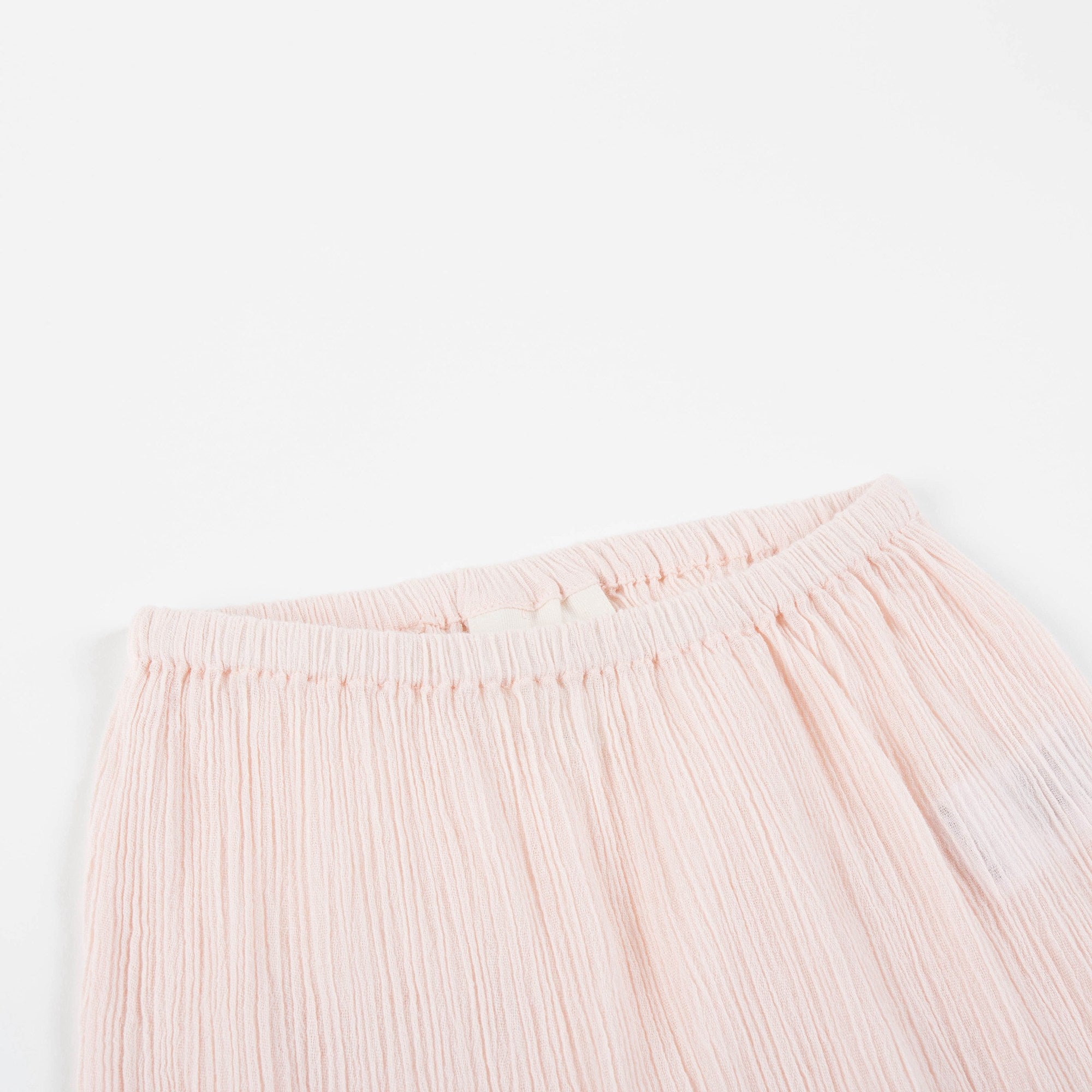 Baby Girls Light Pink "Cotton crepe" Trousers