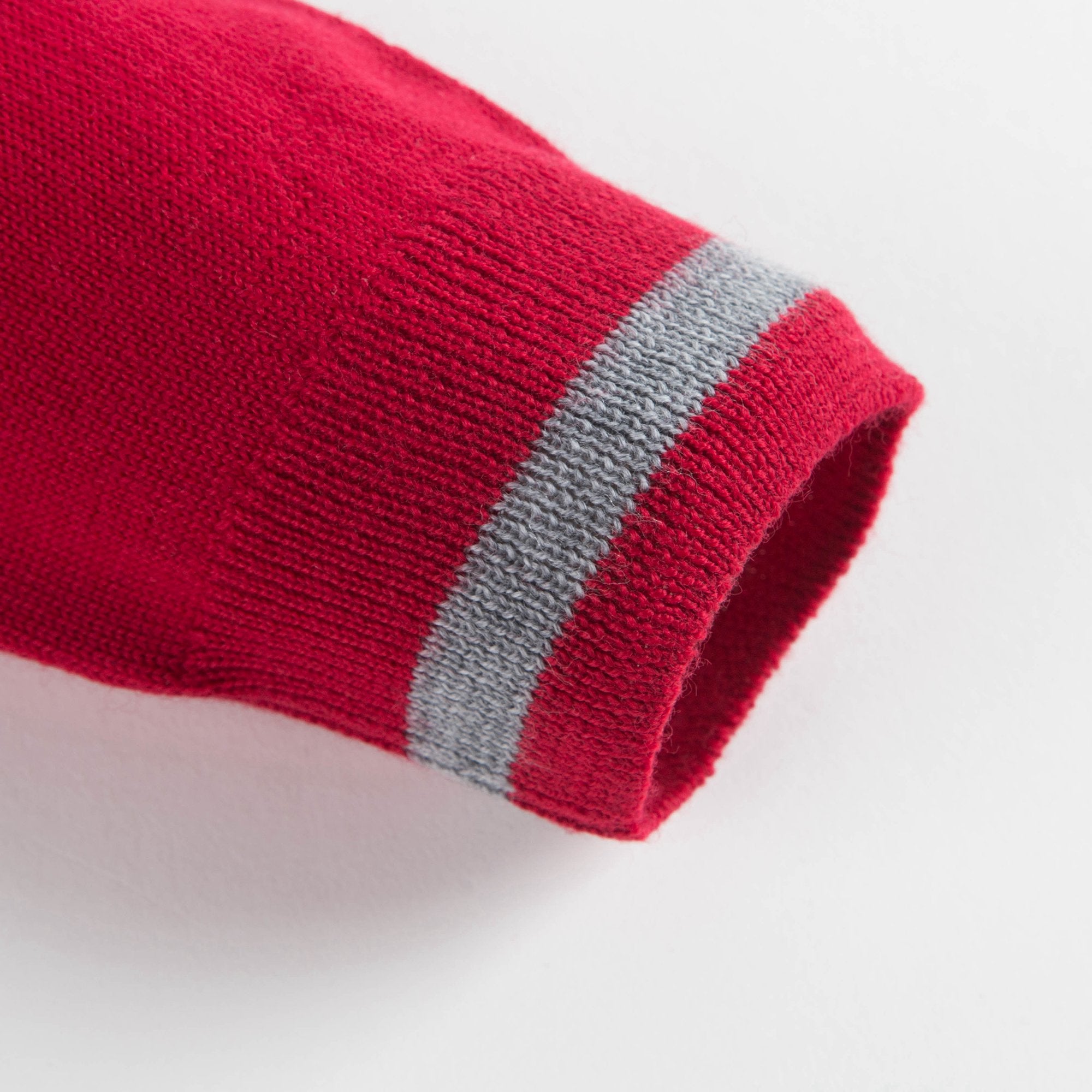 Boys Bright Red Zip Cardigan