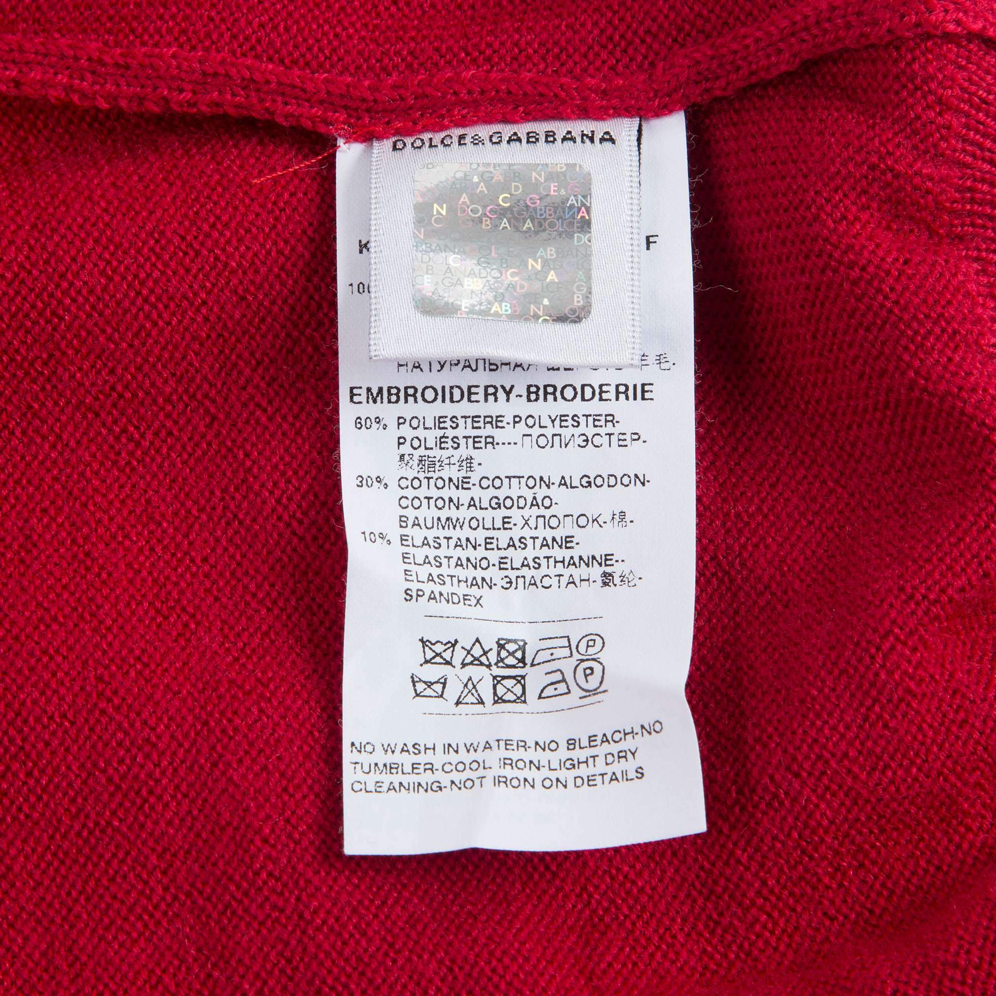 Boys Bright Red Zip Cardigan