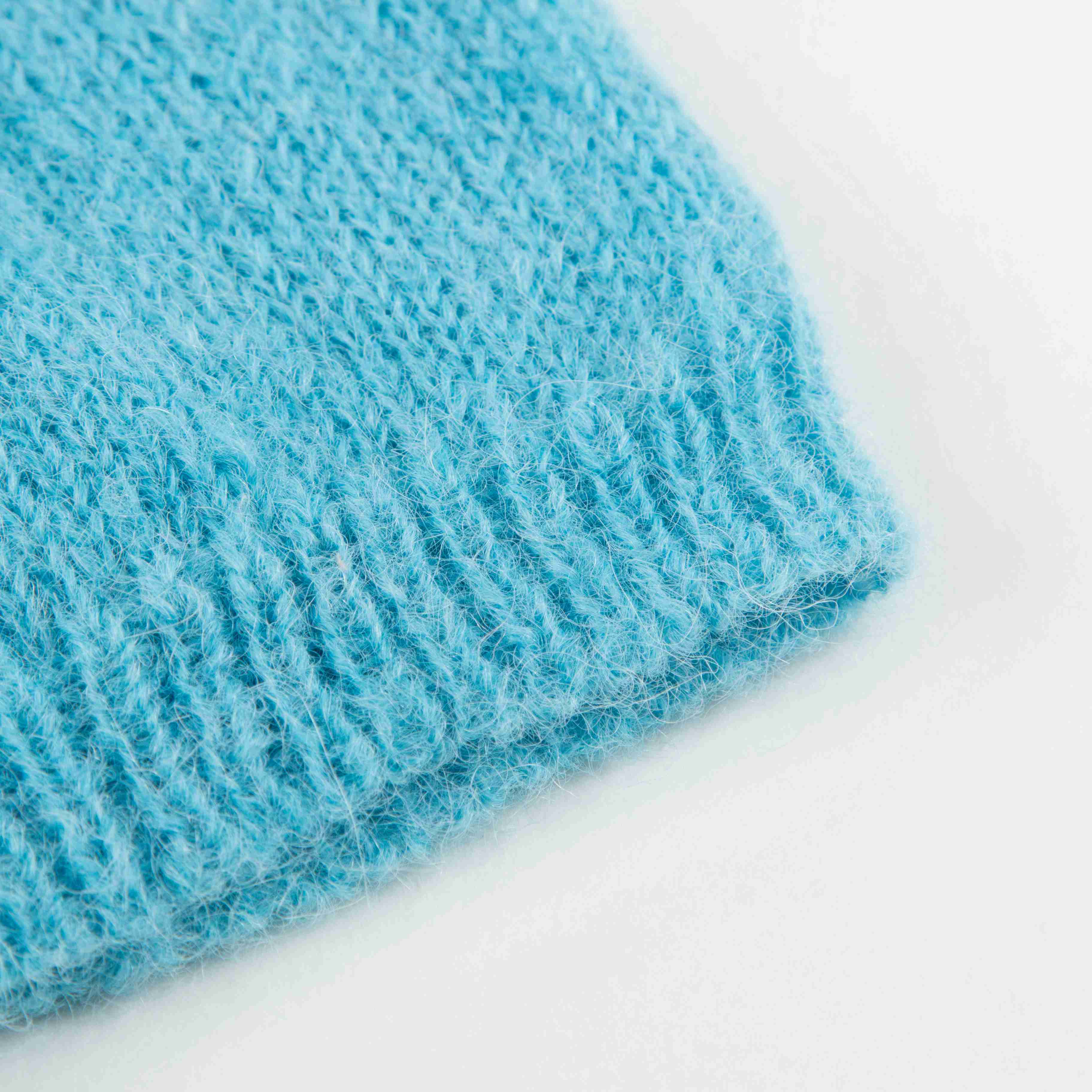 Girls Blue Alpaca Knitted Hat