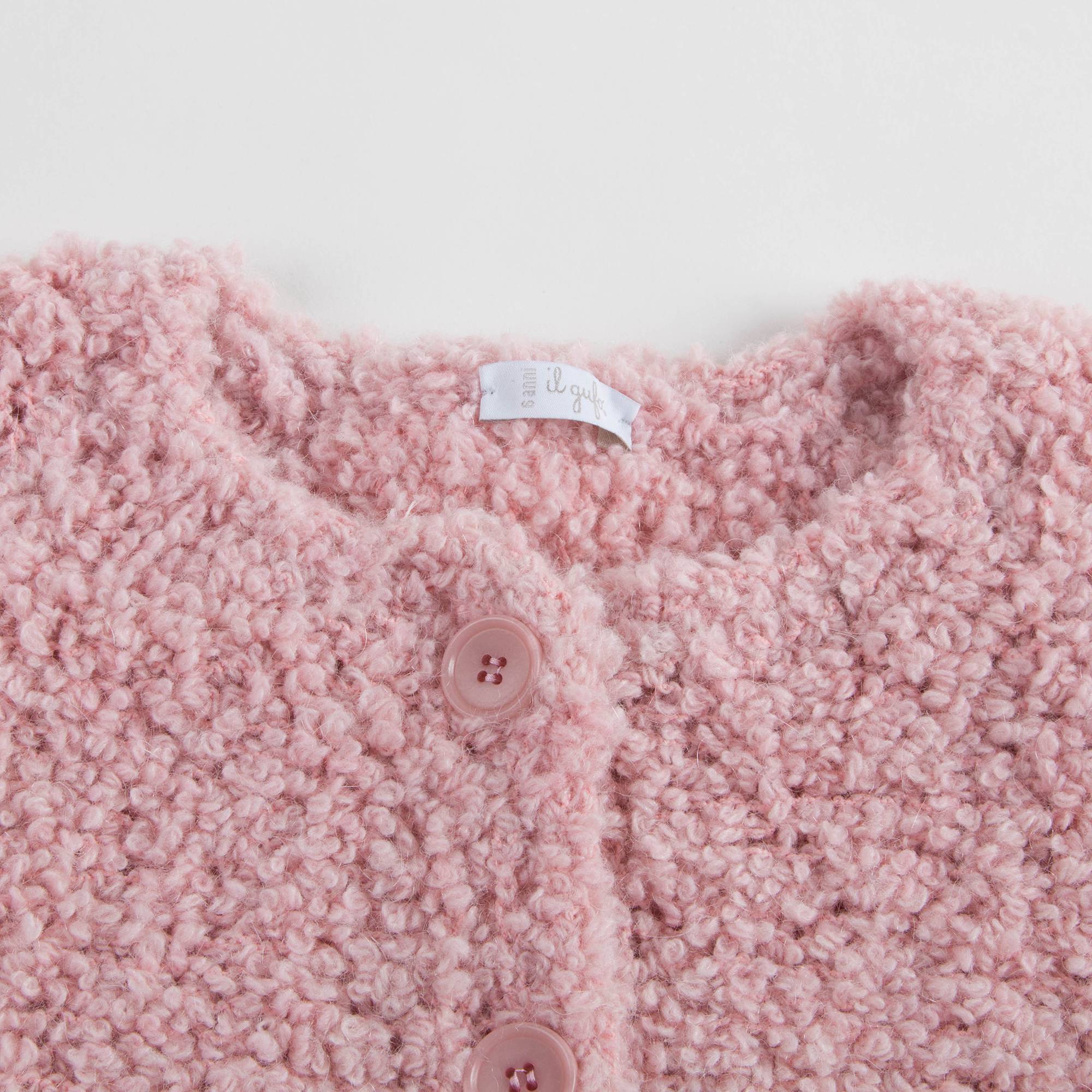 Girls Old Rose Cardigan