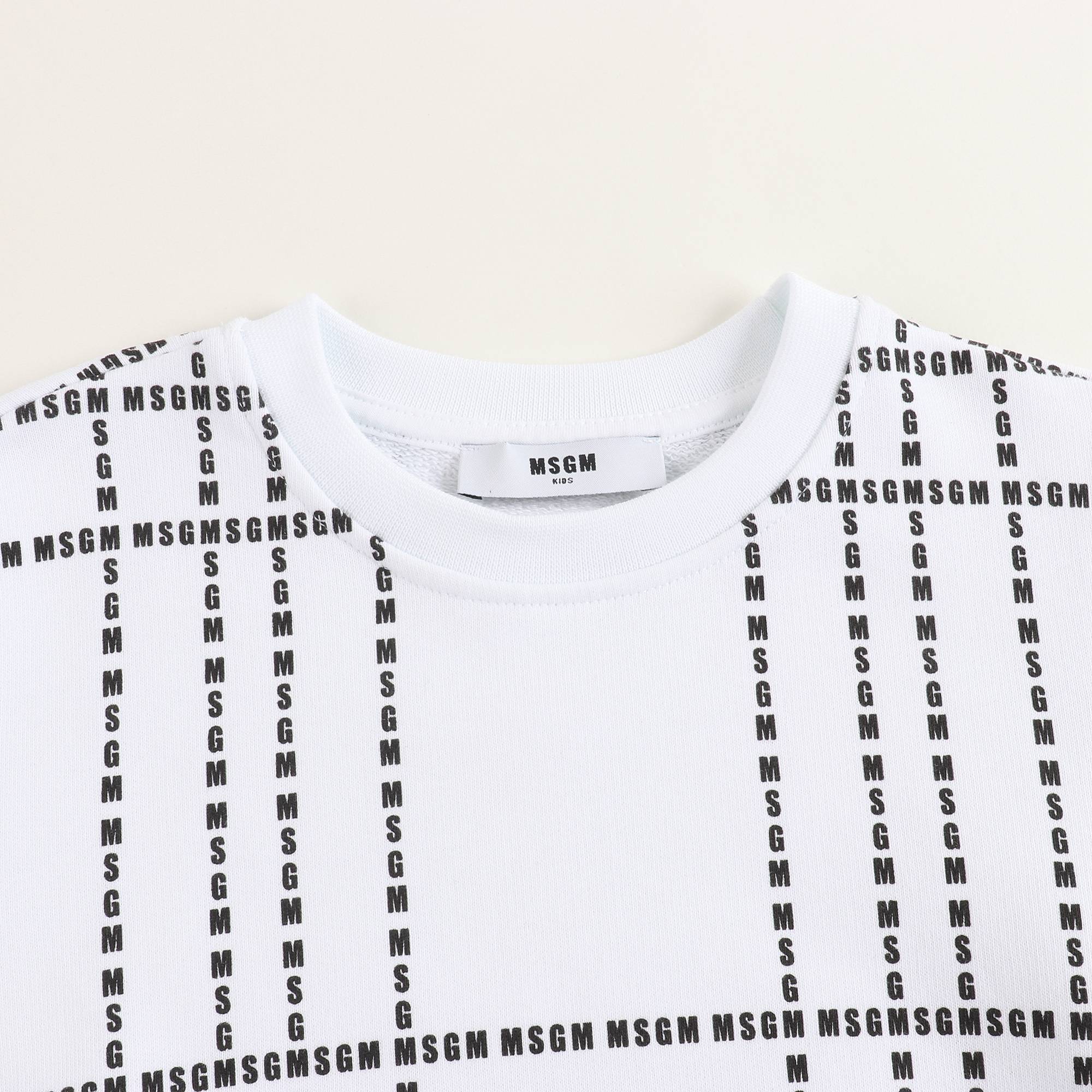 Boys & Girls White Cotton Sweatshirt