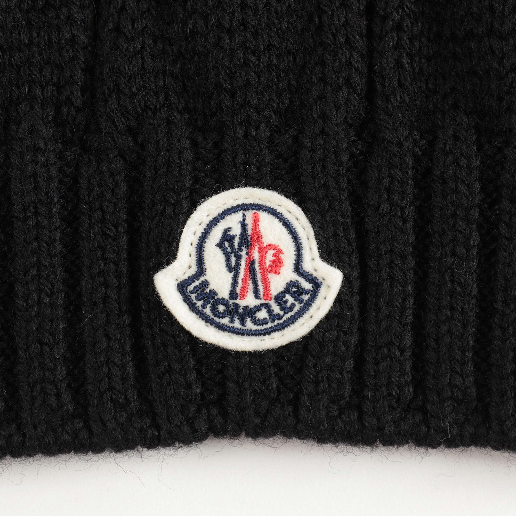 Boys Black Virgin Wool Scarf