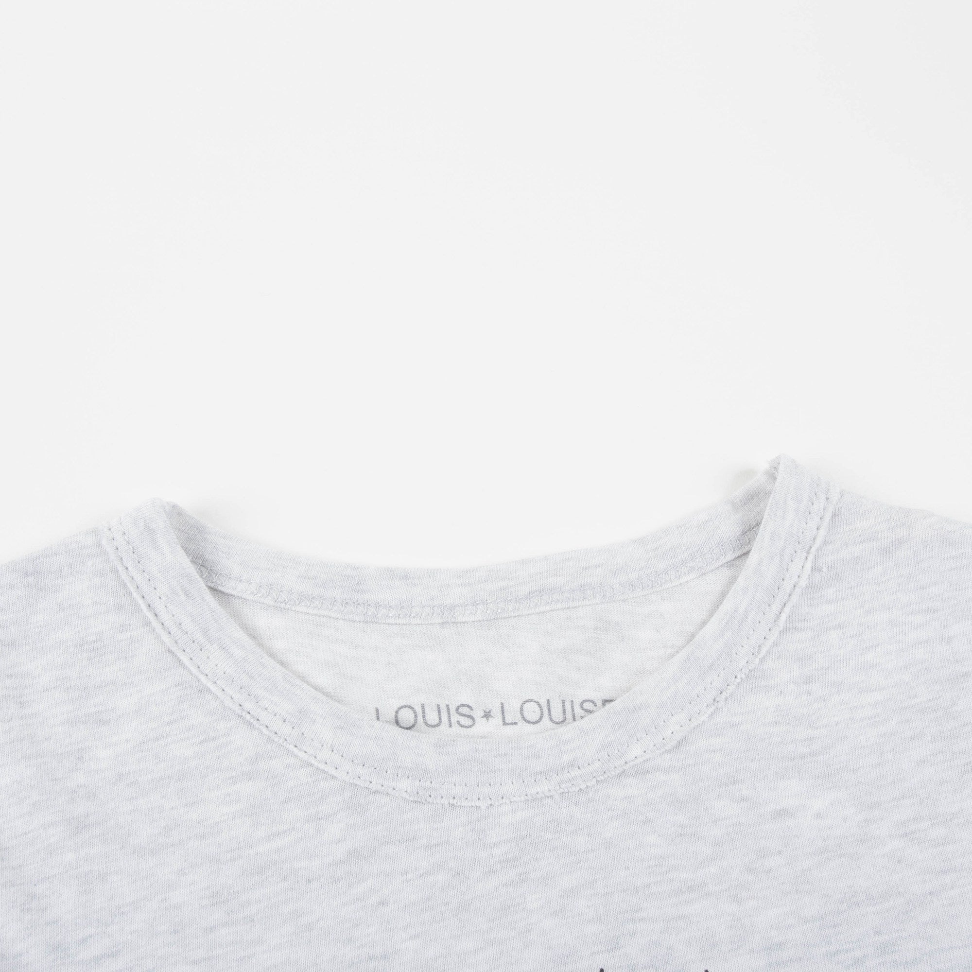 Girls Marled Grey "Jersey Surf" T-shirt