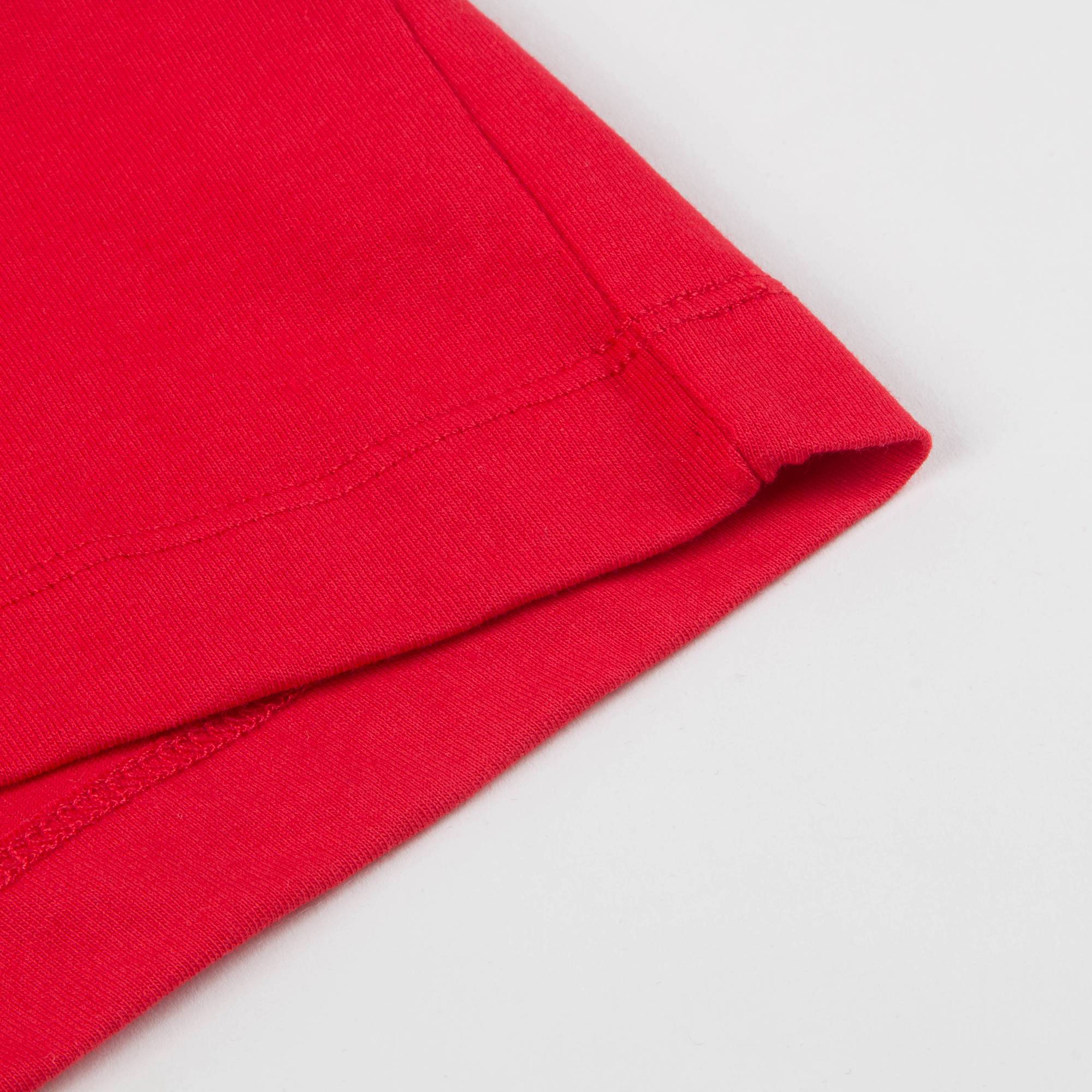 Boys Red Printed Cotton T-shirt