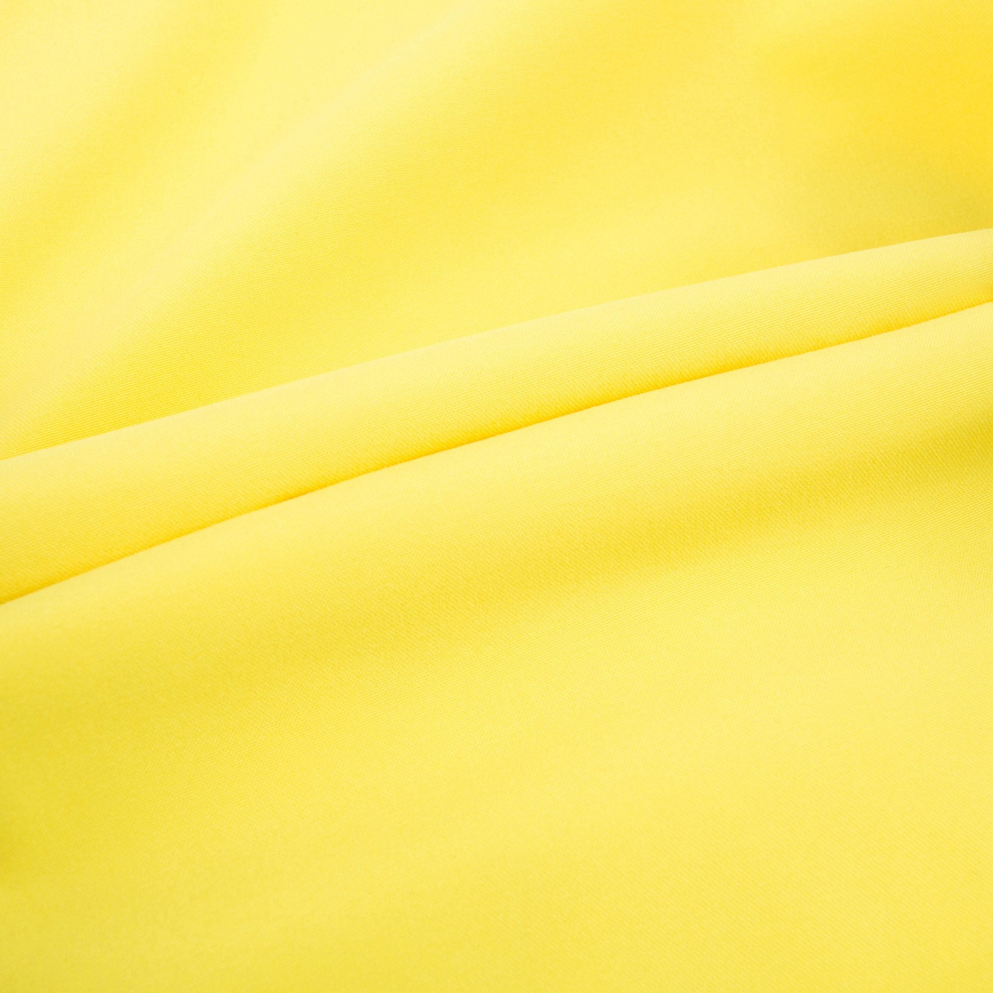 Boys Yellow Polyester Logo Short