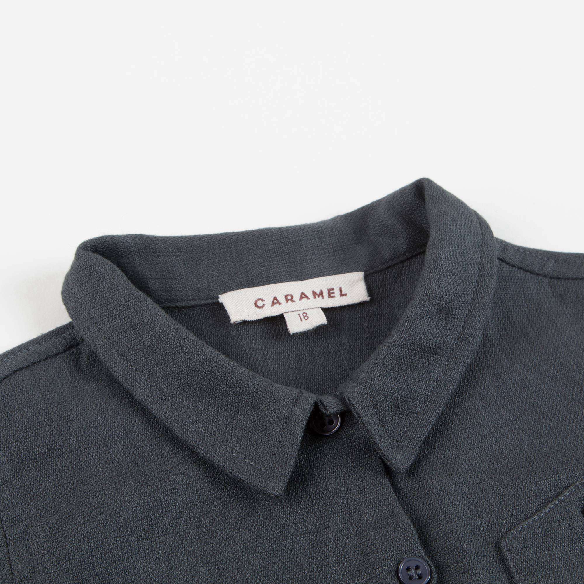 Baby Boys Black Woven Shirt