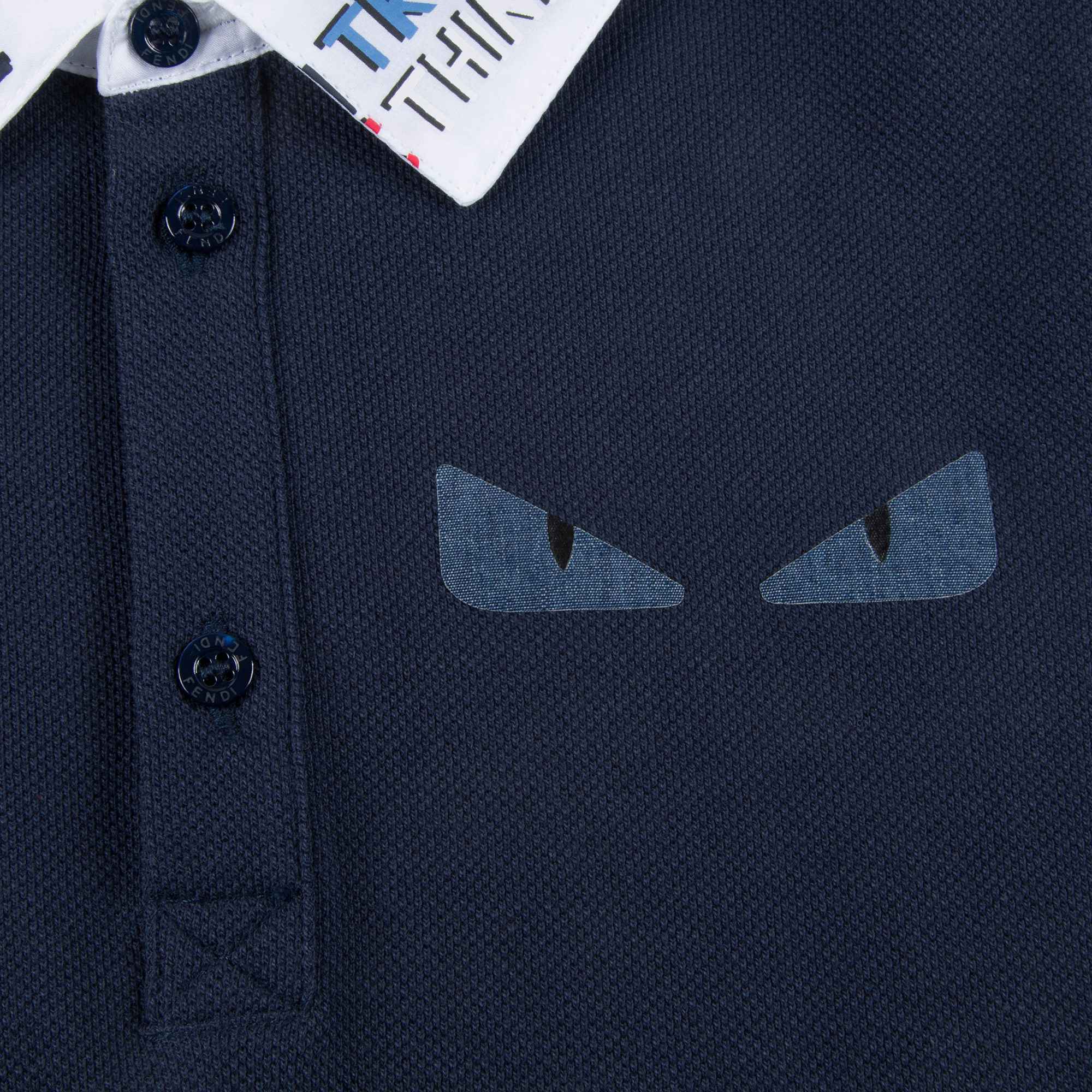 Boys Blue Cotton Polo Shirt