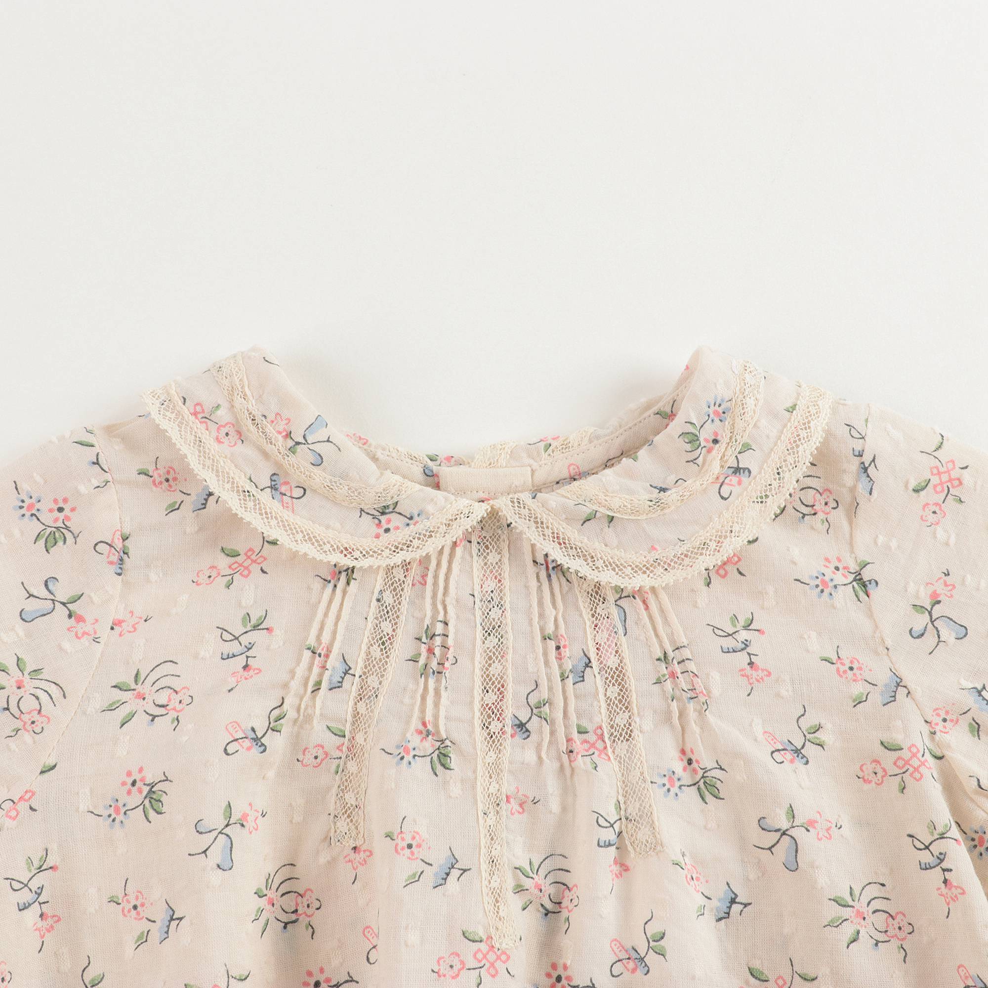 女小童碎花衬衫