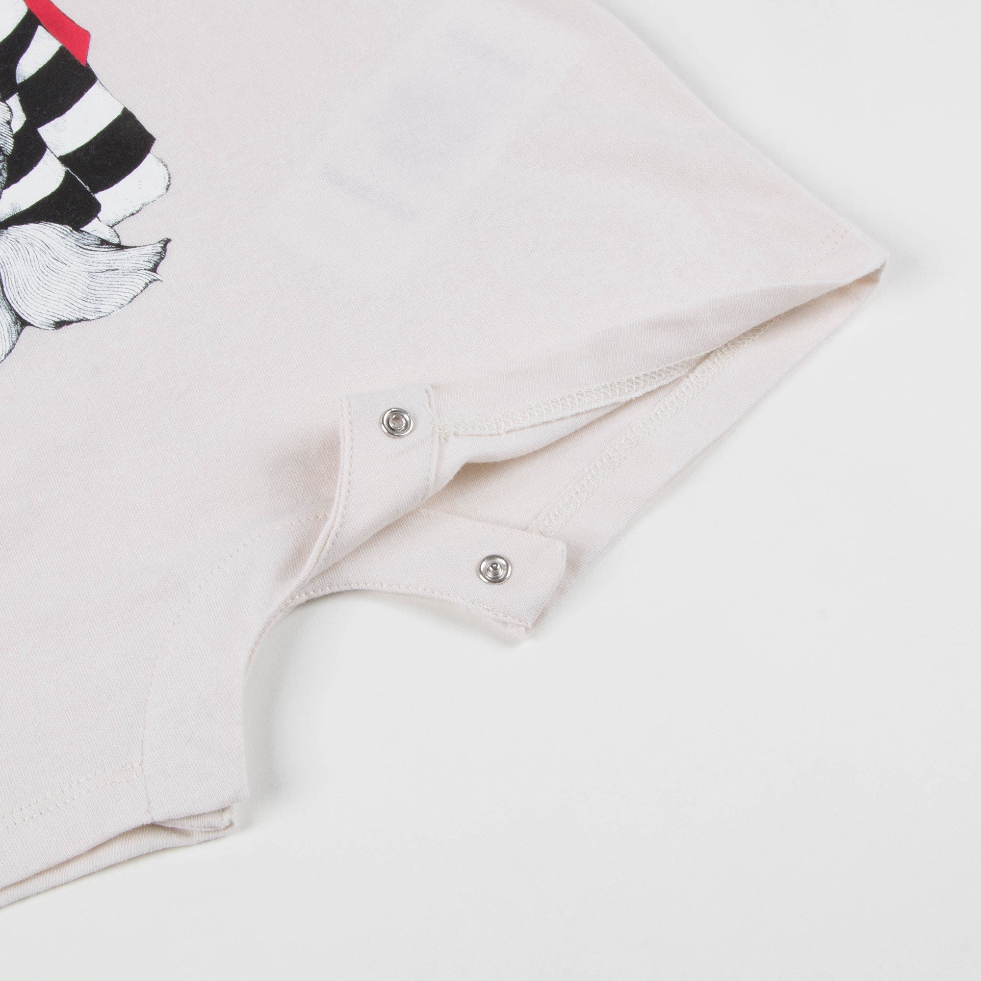 Baby Girls White Cat Cotton Babysuit