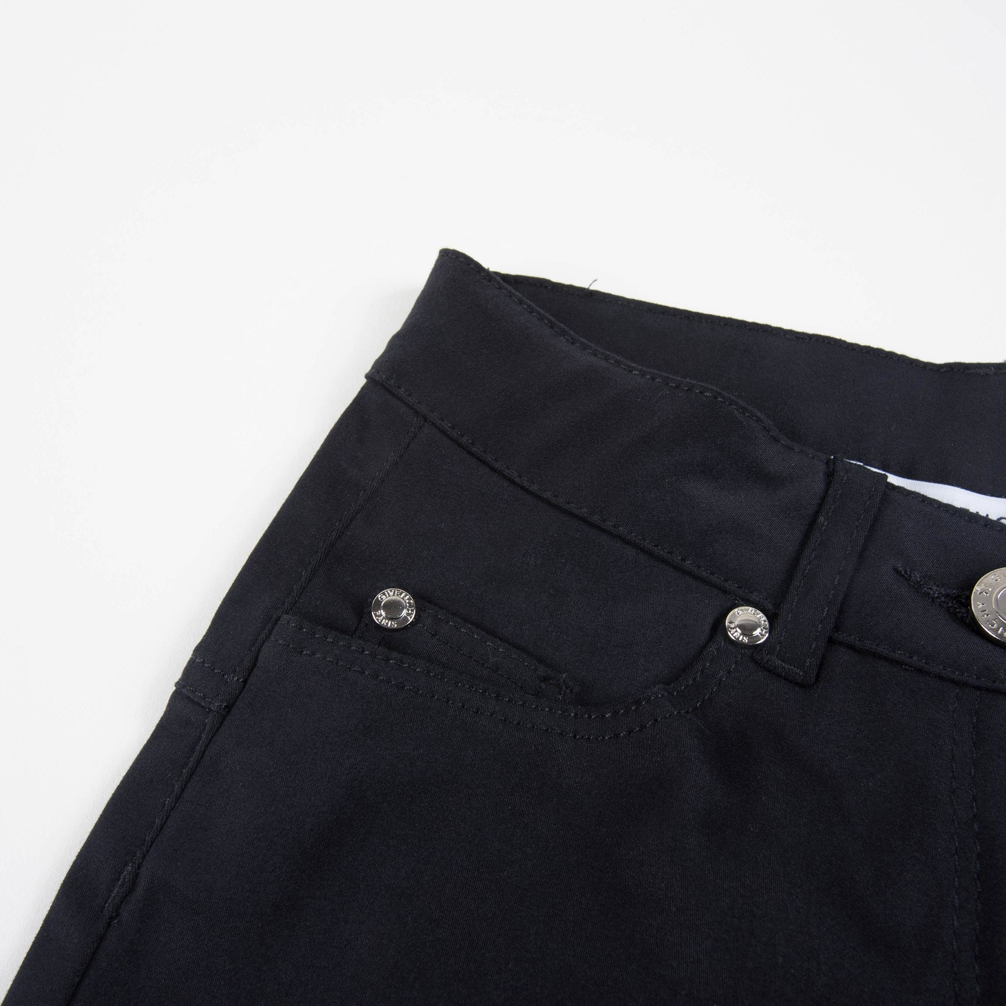 Girls Black Cotton "Star" Jeans