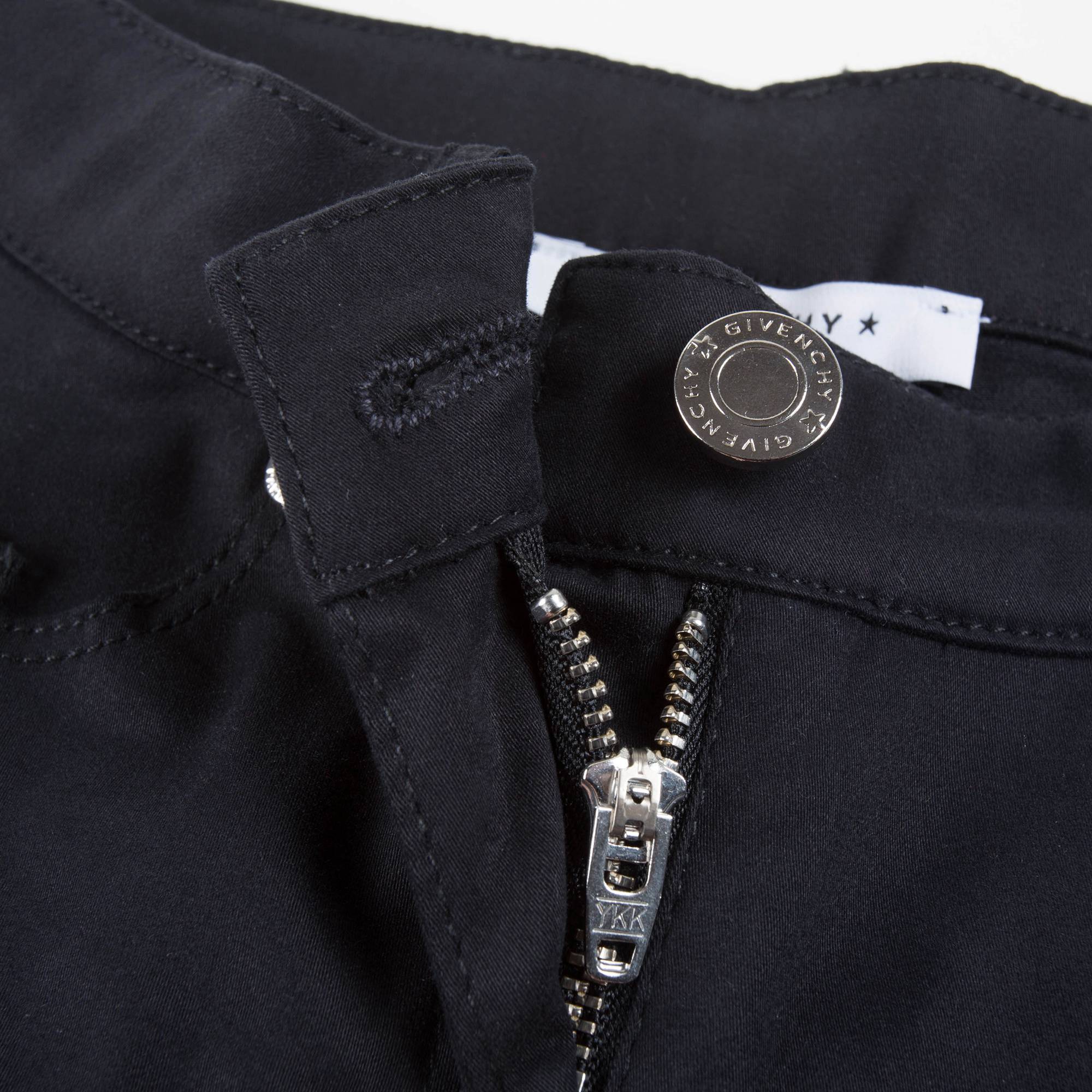 Girls Black Cotton "Star" Jeans