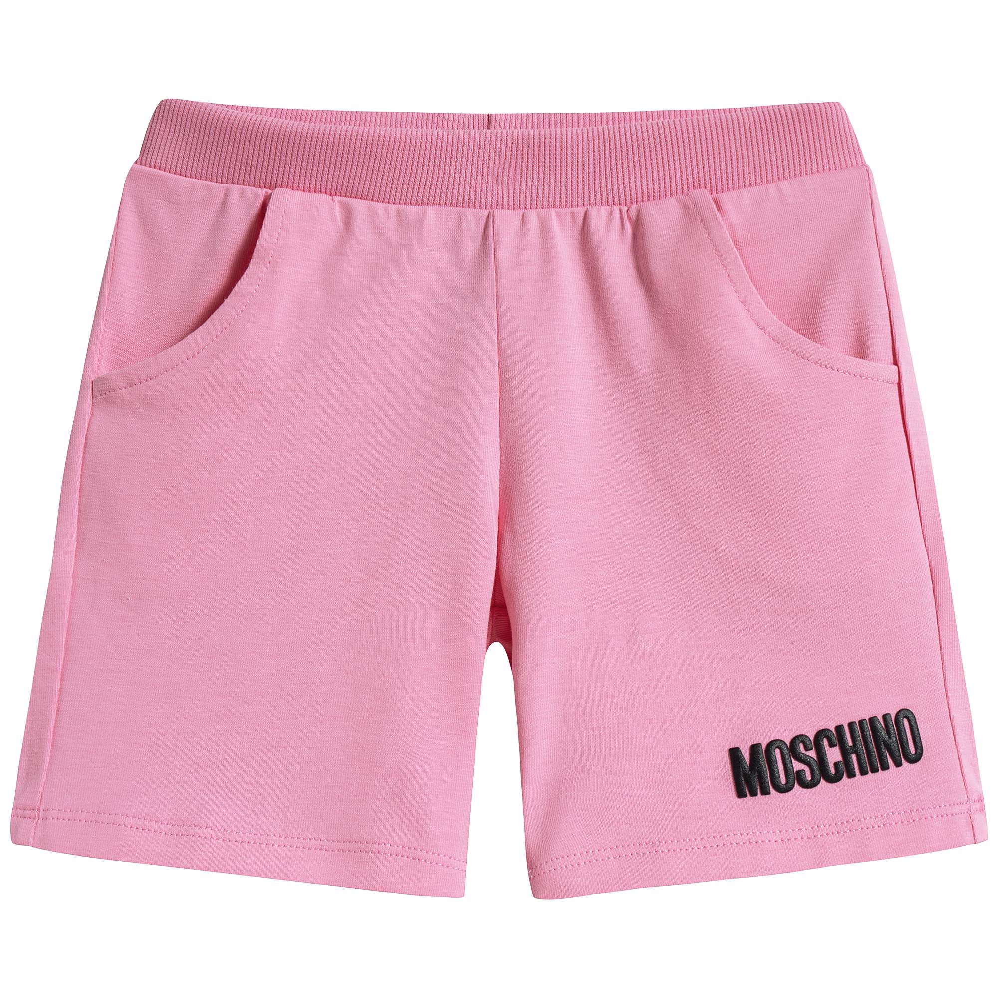 Baby Boys & Girls Ivory & Pink Cotton Shorts Set