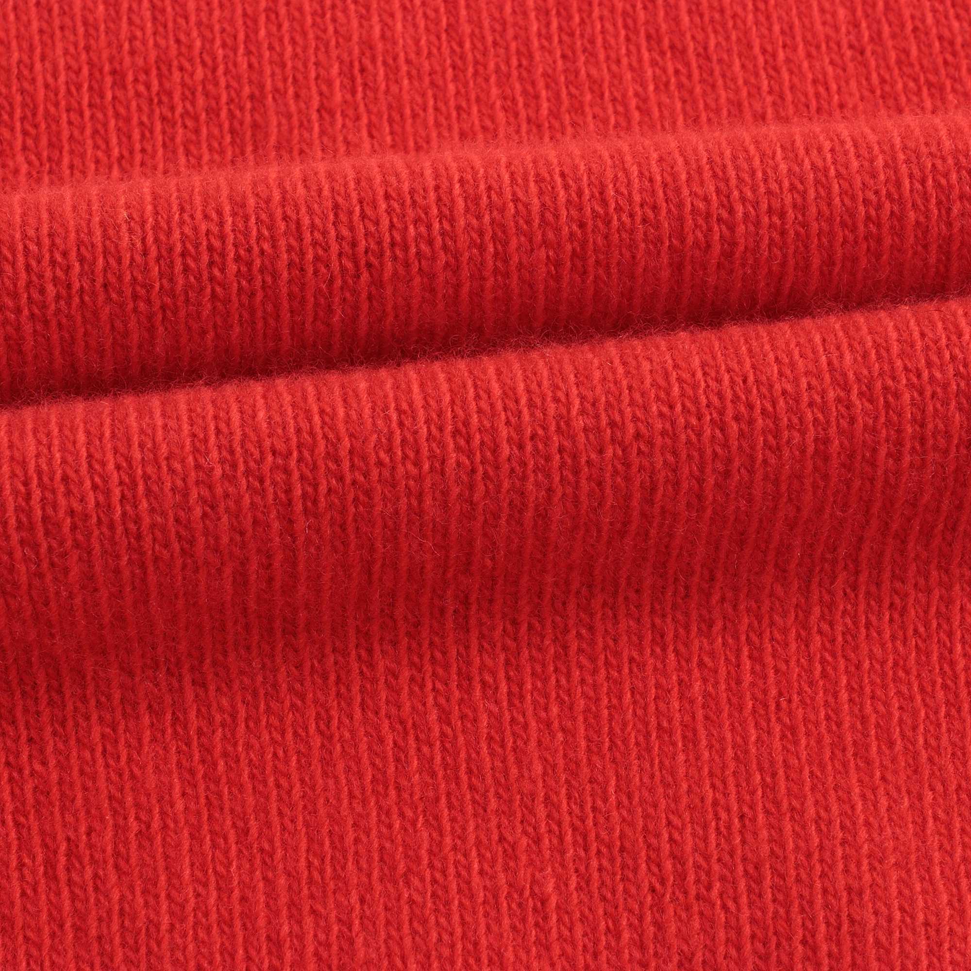 Boys Red Pattern Wool Sweater