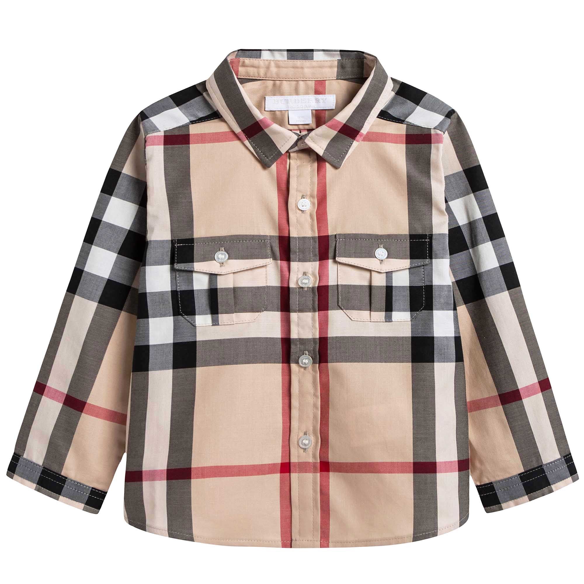 Baby Boys Classic Check  Shirt With Pockets