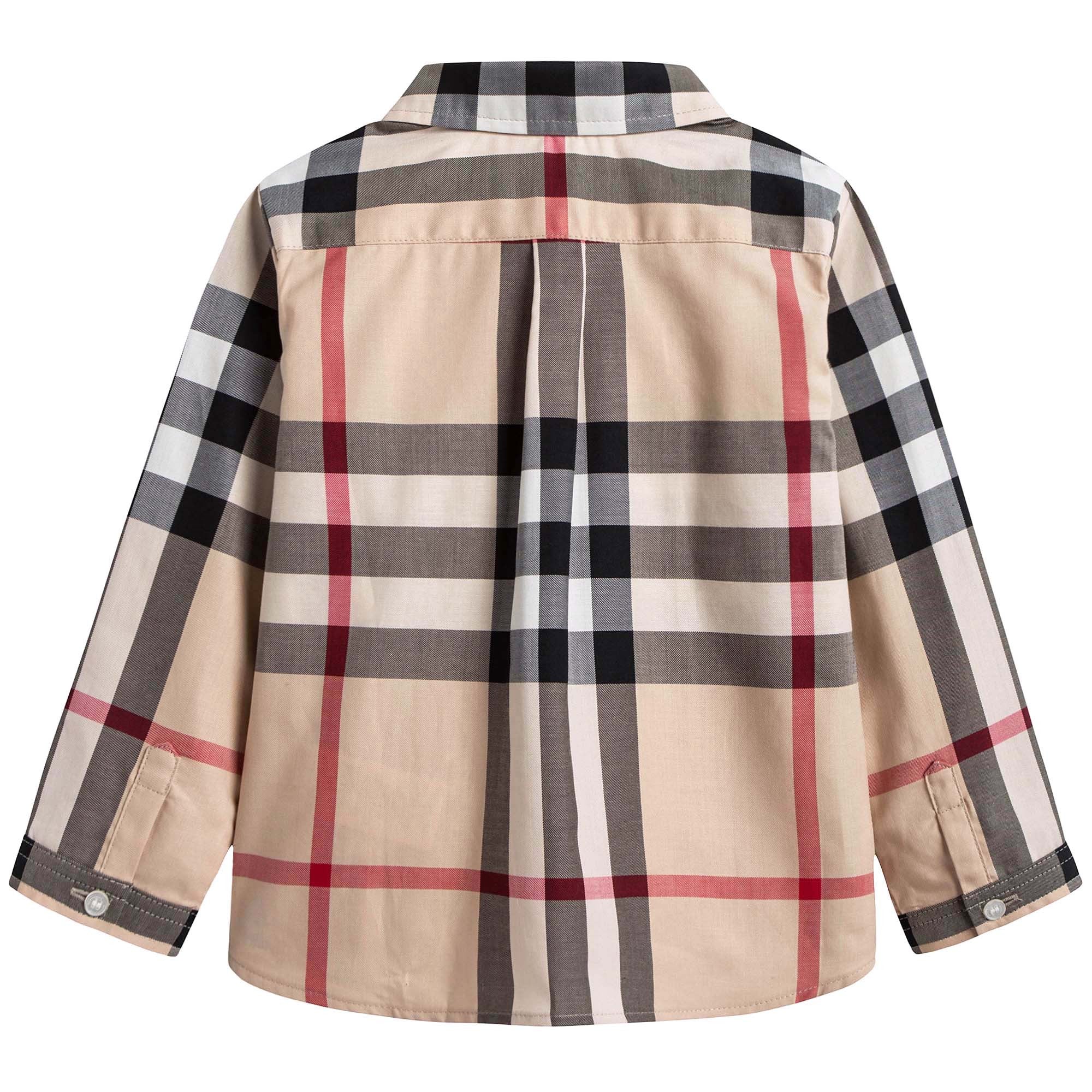 Baby Boys Classic Check  Shirt With Pockets