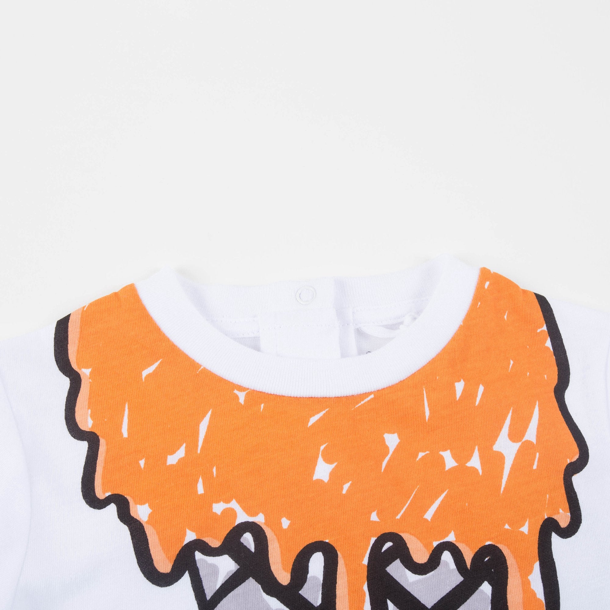 Baby White Icecream Printed T-shirt