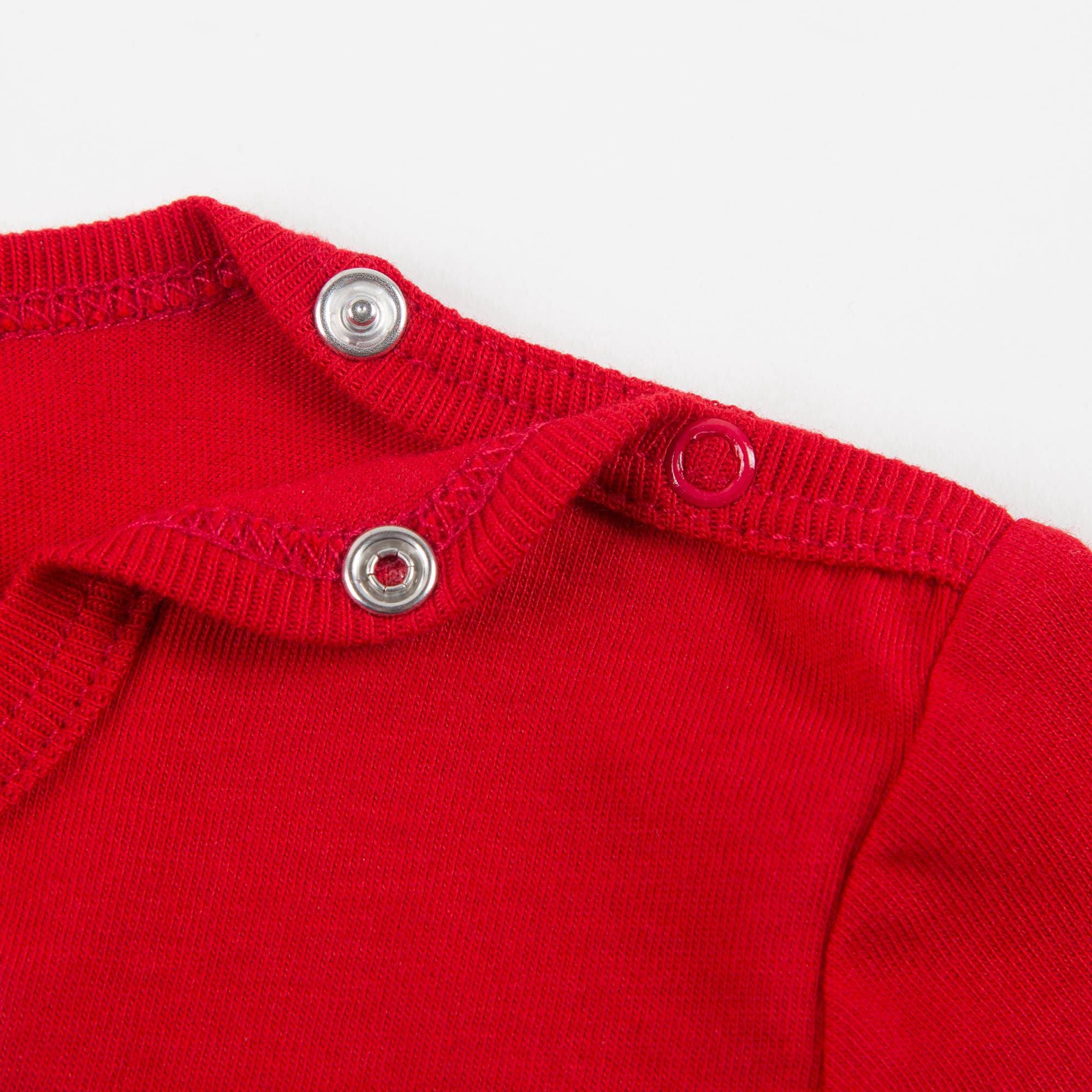 Baby Girls Red Cotton T-shirt