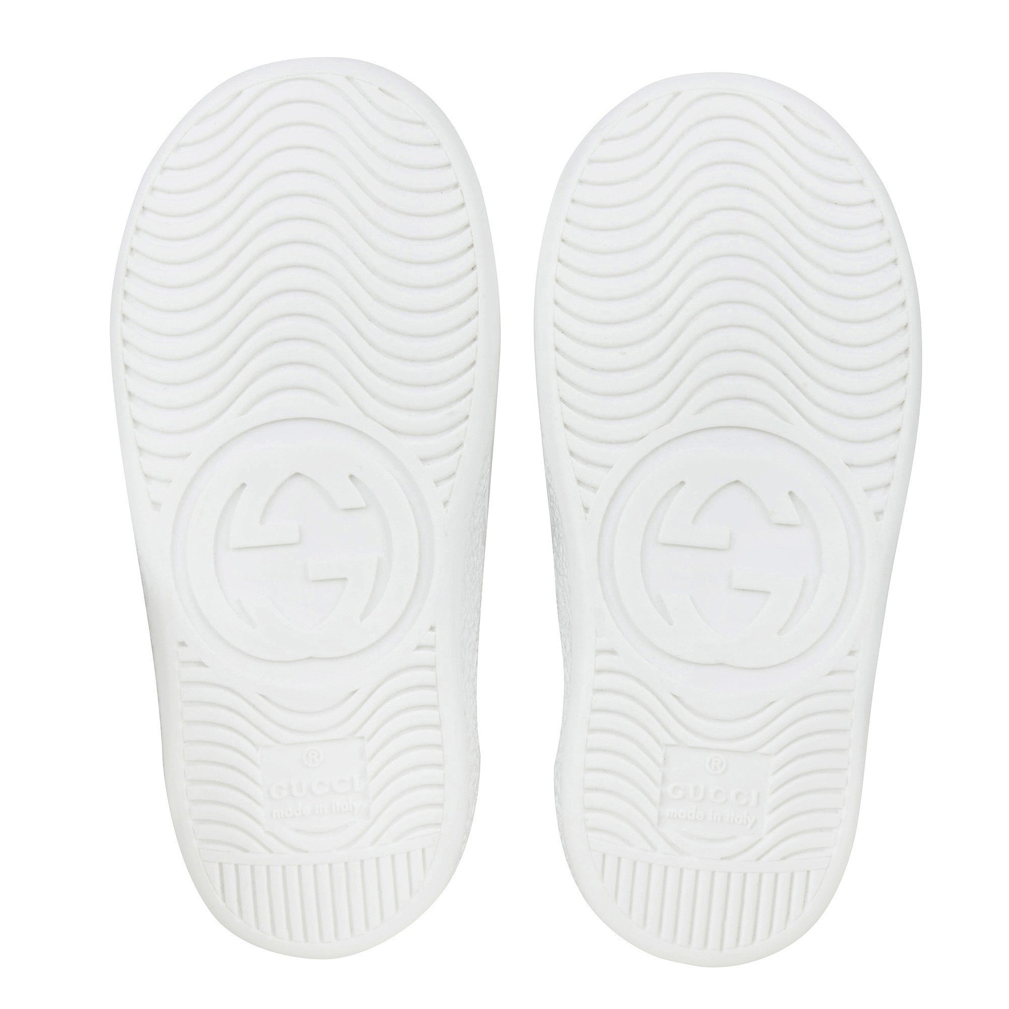 Baby White Leather Trainers