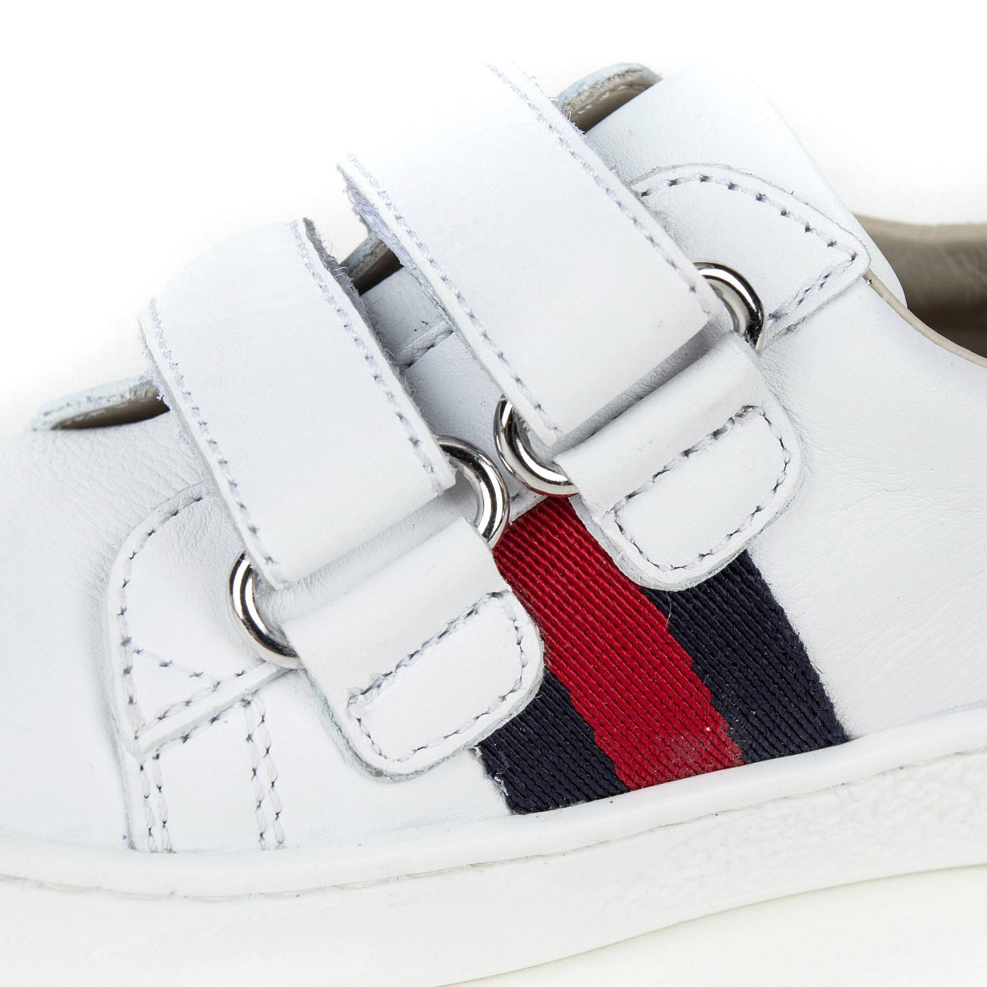 Baby White Leather Trainers