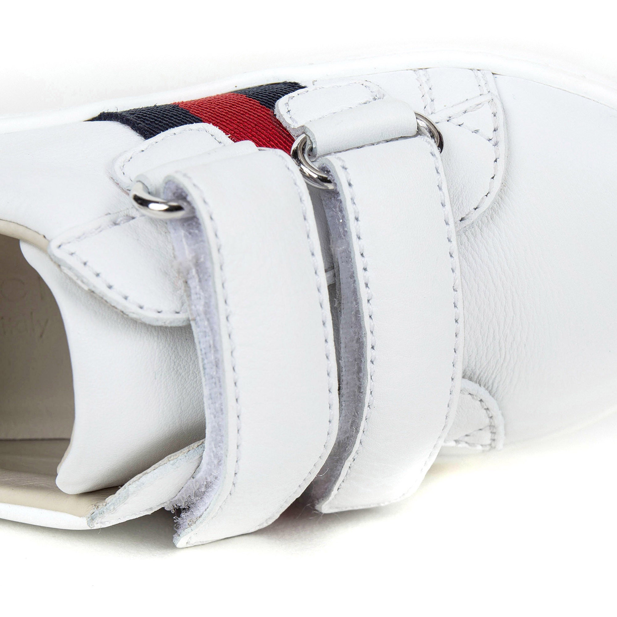Baby White Leather Trainers
