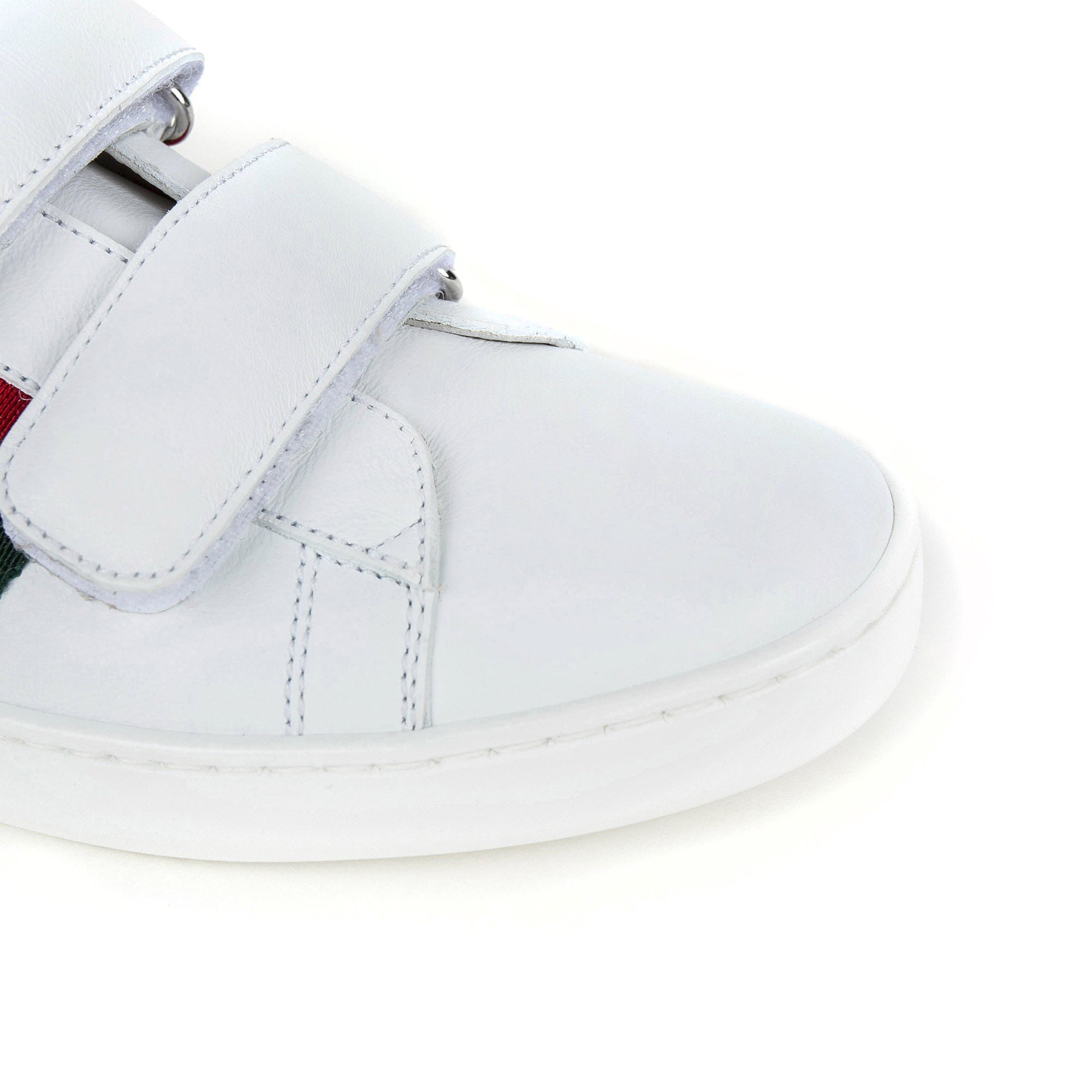 Boys & Girls White Leather Trainers